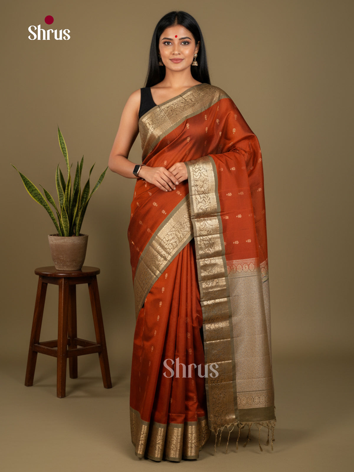 Softsilk-halfpure Saree - EDS04058 - Shop on Shrus.com