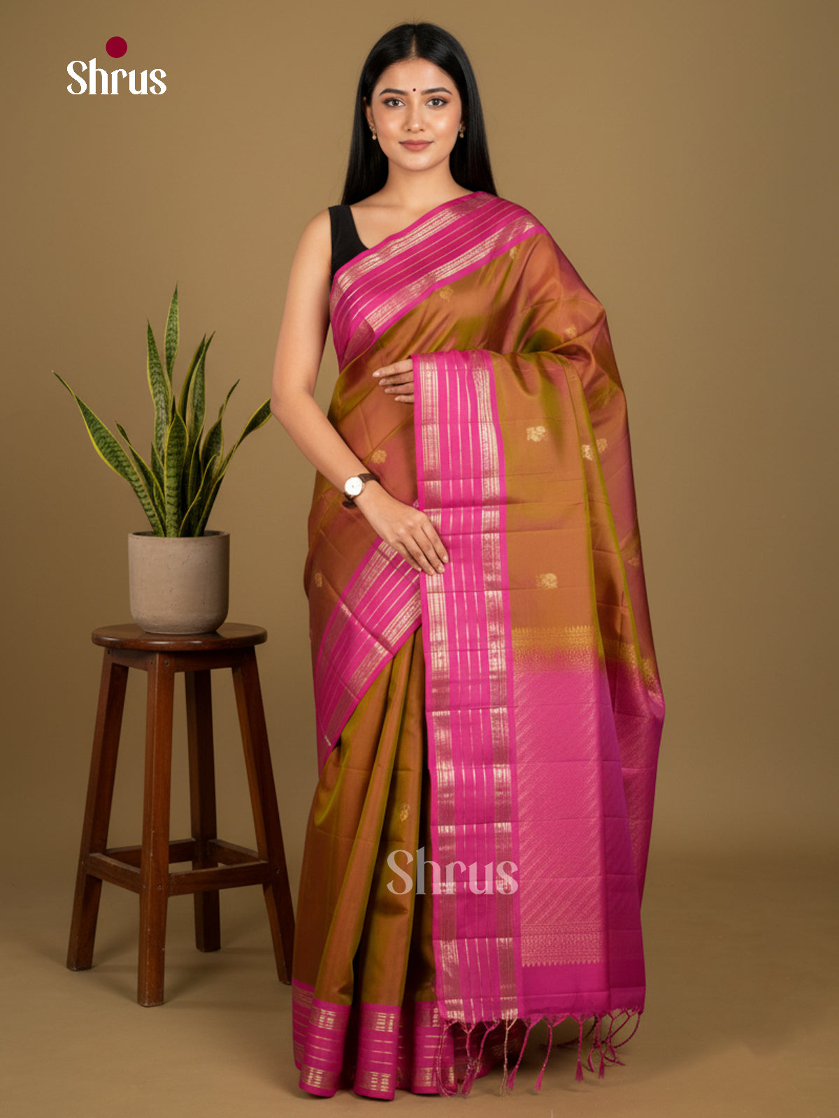 Softsilk-halfpure Saree - EDS04059 - Shop on Shrus.com