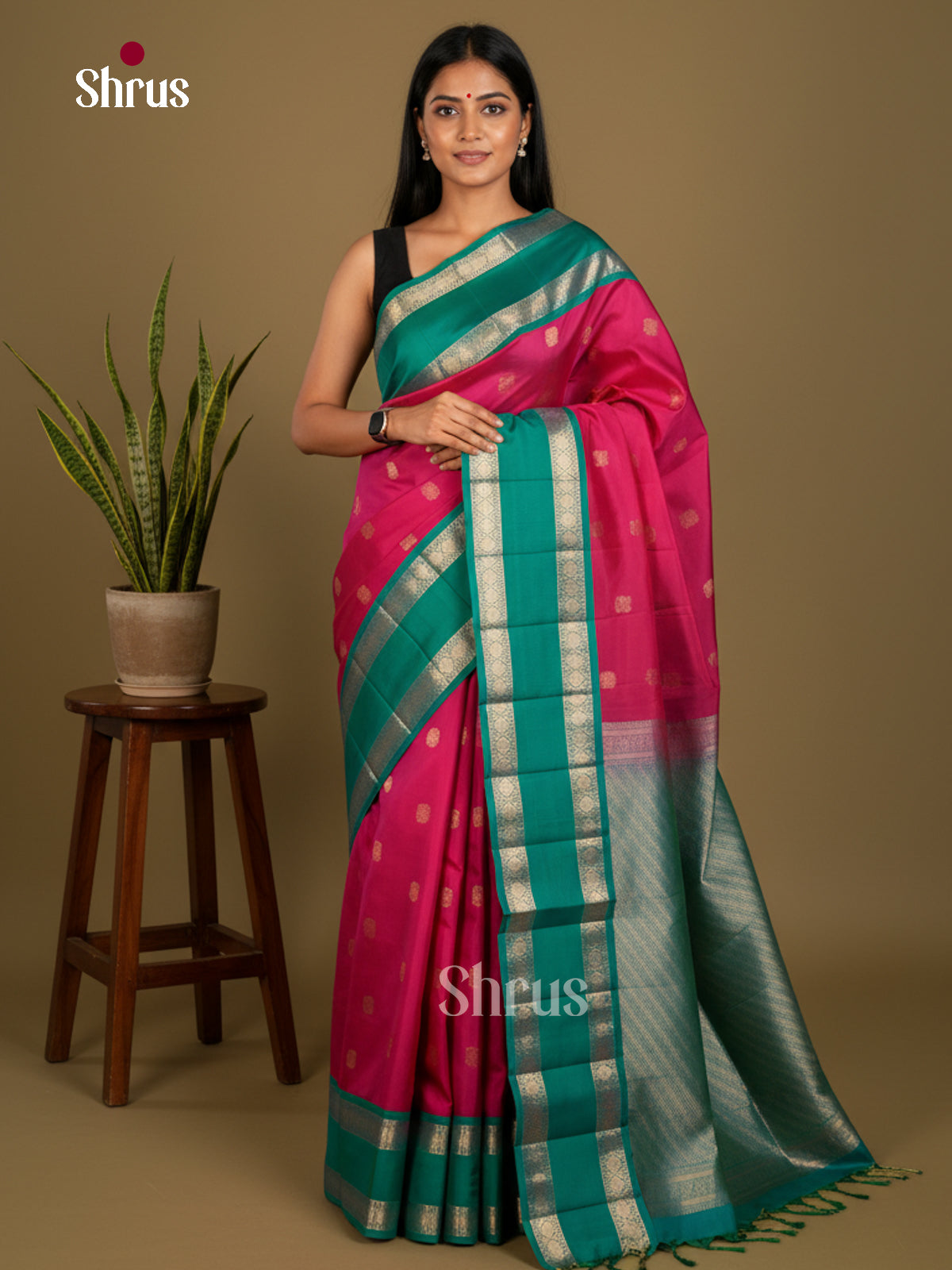 Softsilk-halfpure Saree - EDS04060 - Shop on Shrus.com