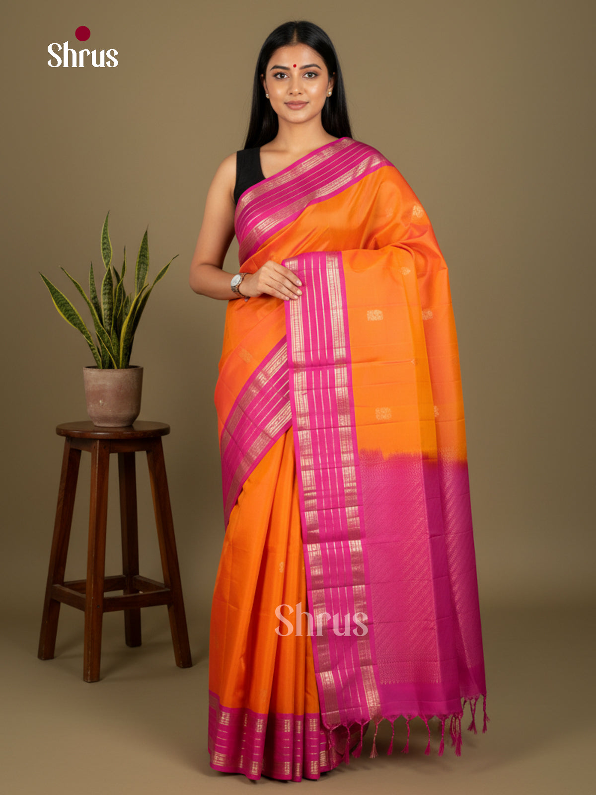 Softsilk-halfpure Saree - EDS04062 - Shop on Shrus.com