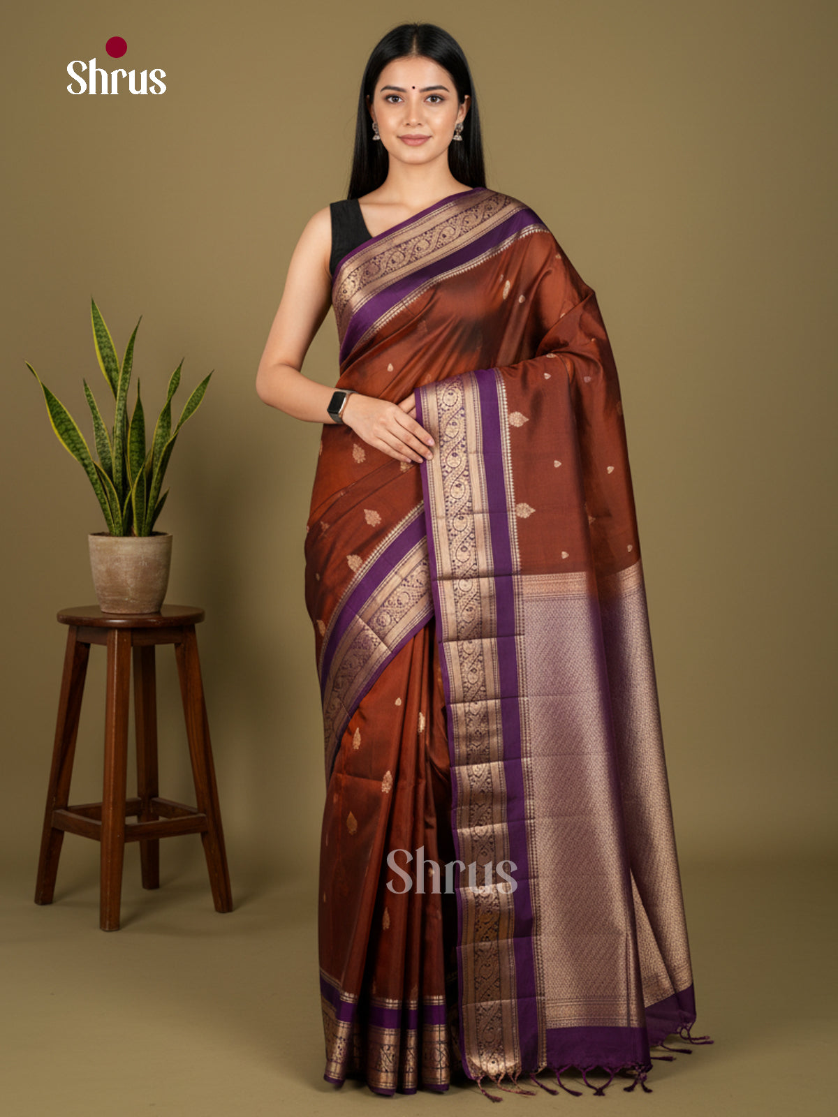 Softsilk-halfpure Saree - EDS04065 - Shop on Shrus.com