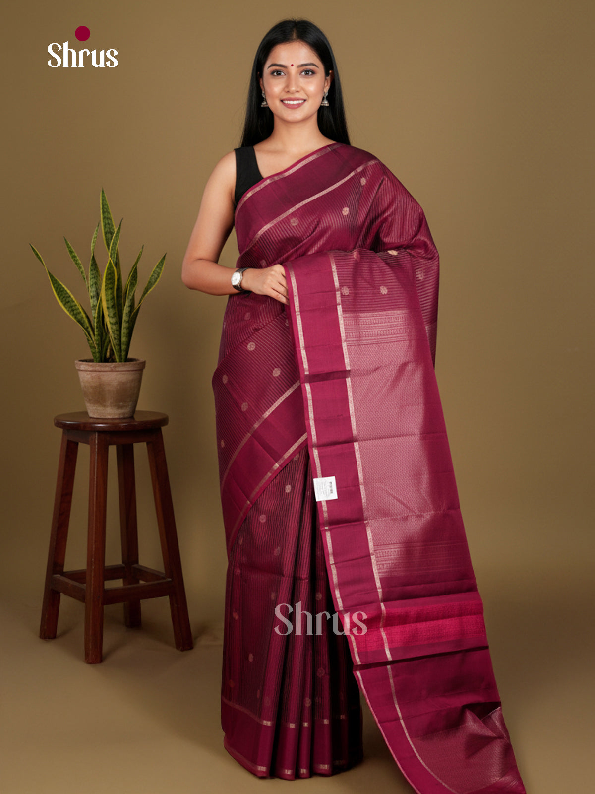 Kanchipuram silk Saree - EDS04092 - Shop on Shrus.com