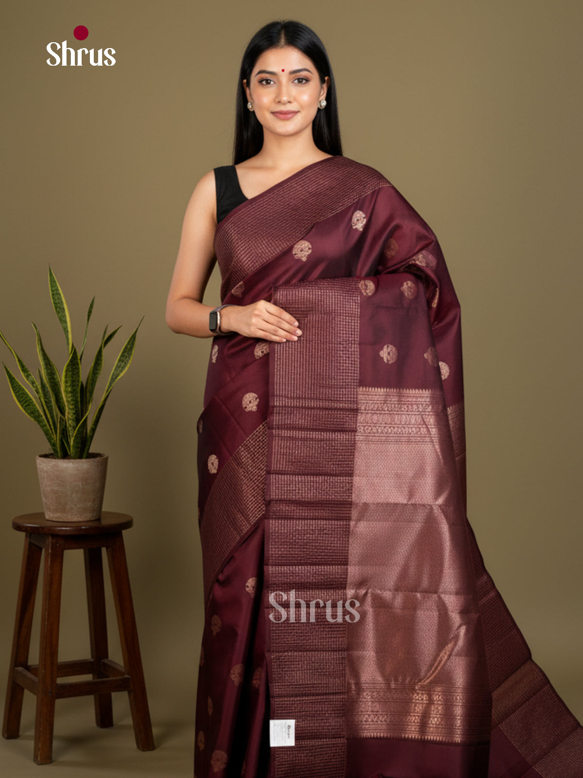 Kanchipuram silk Saree - EDS04094 - Shop on Shrus.com