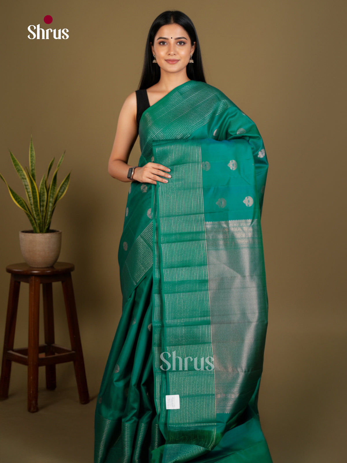 Kanchipuram silk Saree - EDS04096 - Shop on Shrus.com