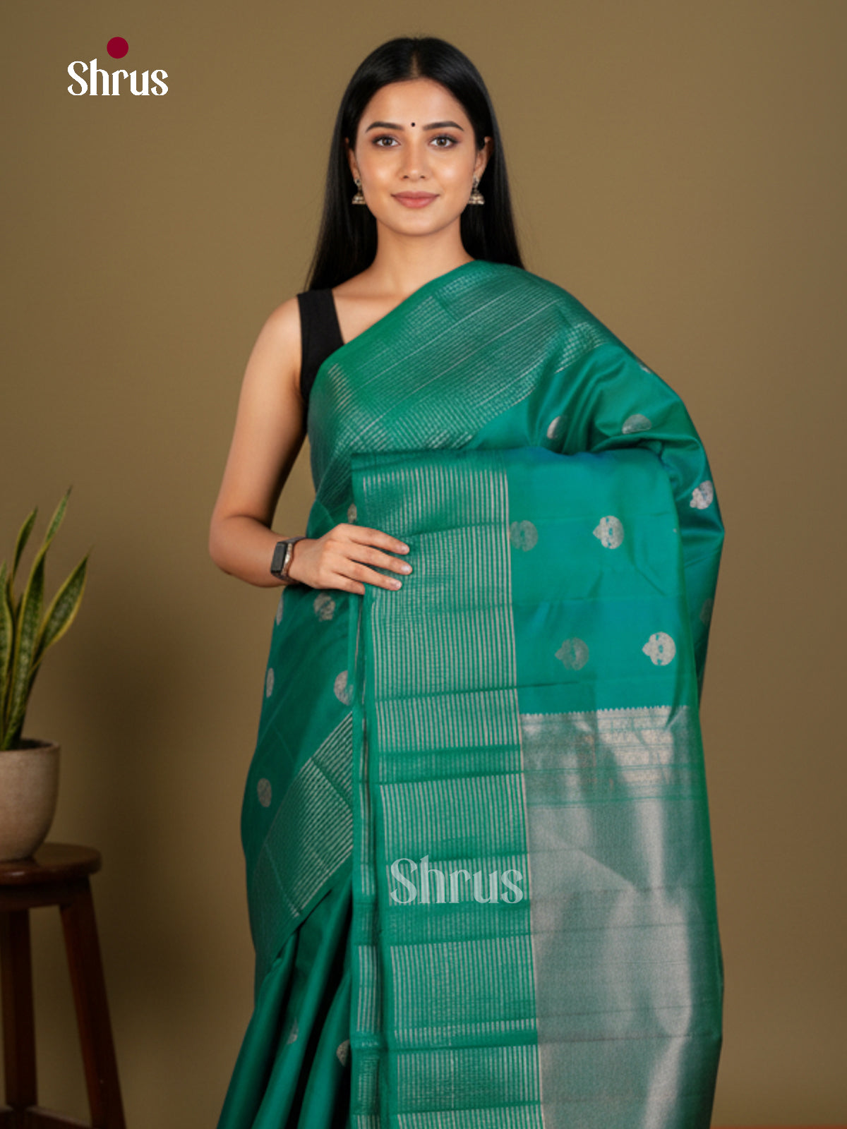 Kanchipuram silk Saree - EDS04096 - Shop on Shrus.com