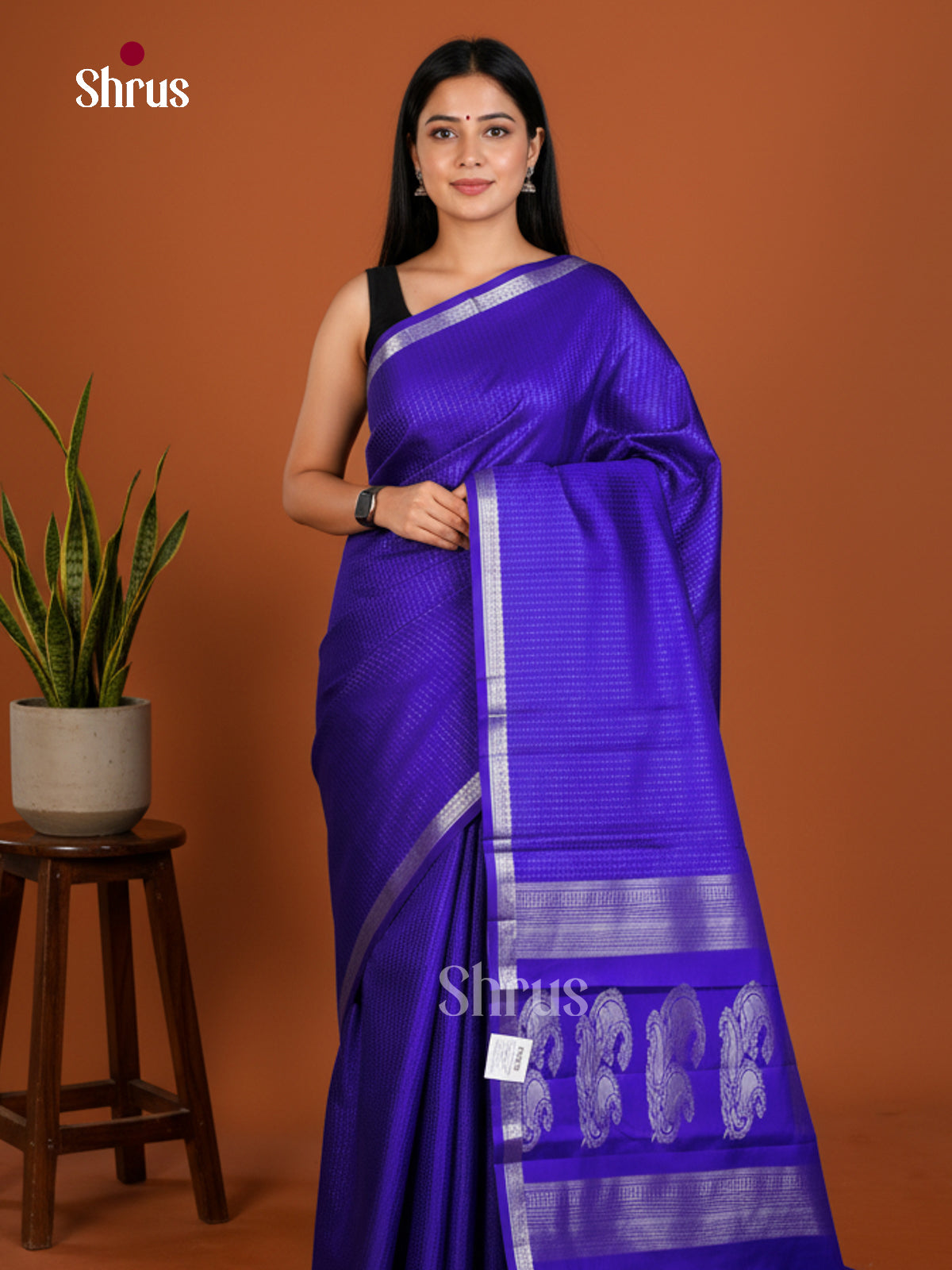 Kanchipuram silk Saree - EDS04099 - Shop on Shrus.com