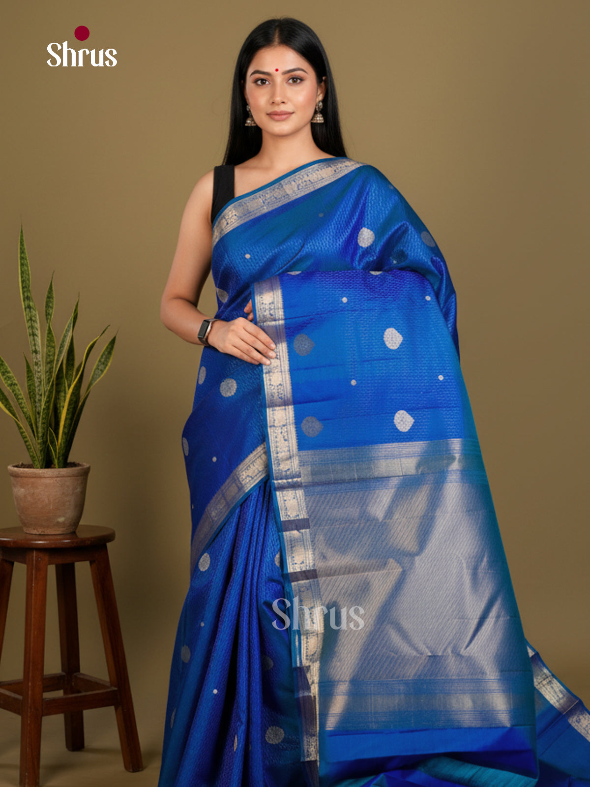 Kanchipuram silk Saree - EDS04101 - Shop on Shrus.com