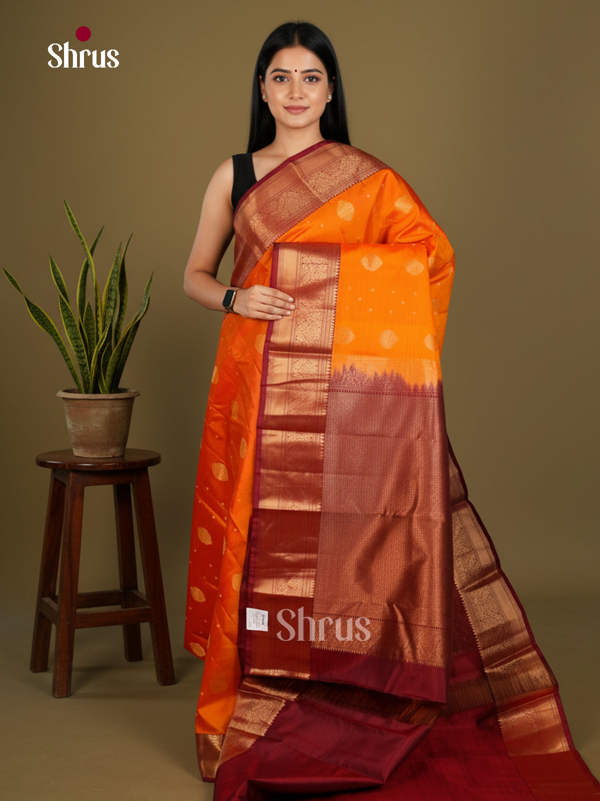 Kanchipuram silk Saree - EDS04112 - Shop on Shrus.com