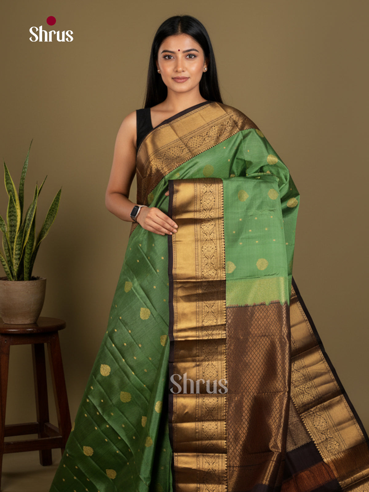 Kanchipuram silk Saree - EDS04115 - Shop on Shrus.com