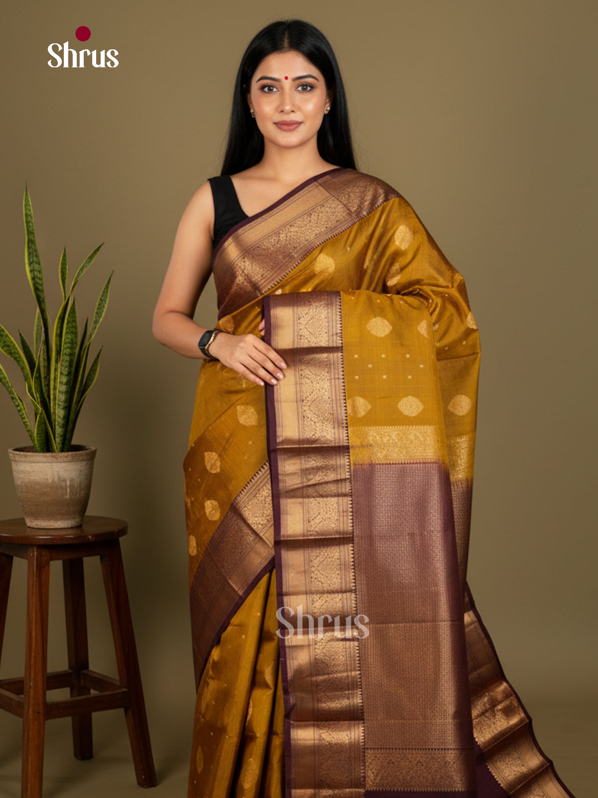 Kanchipuram silk Saree - EDS04116 - Shop on Shrus.com