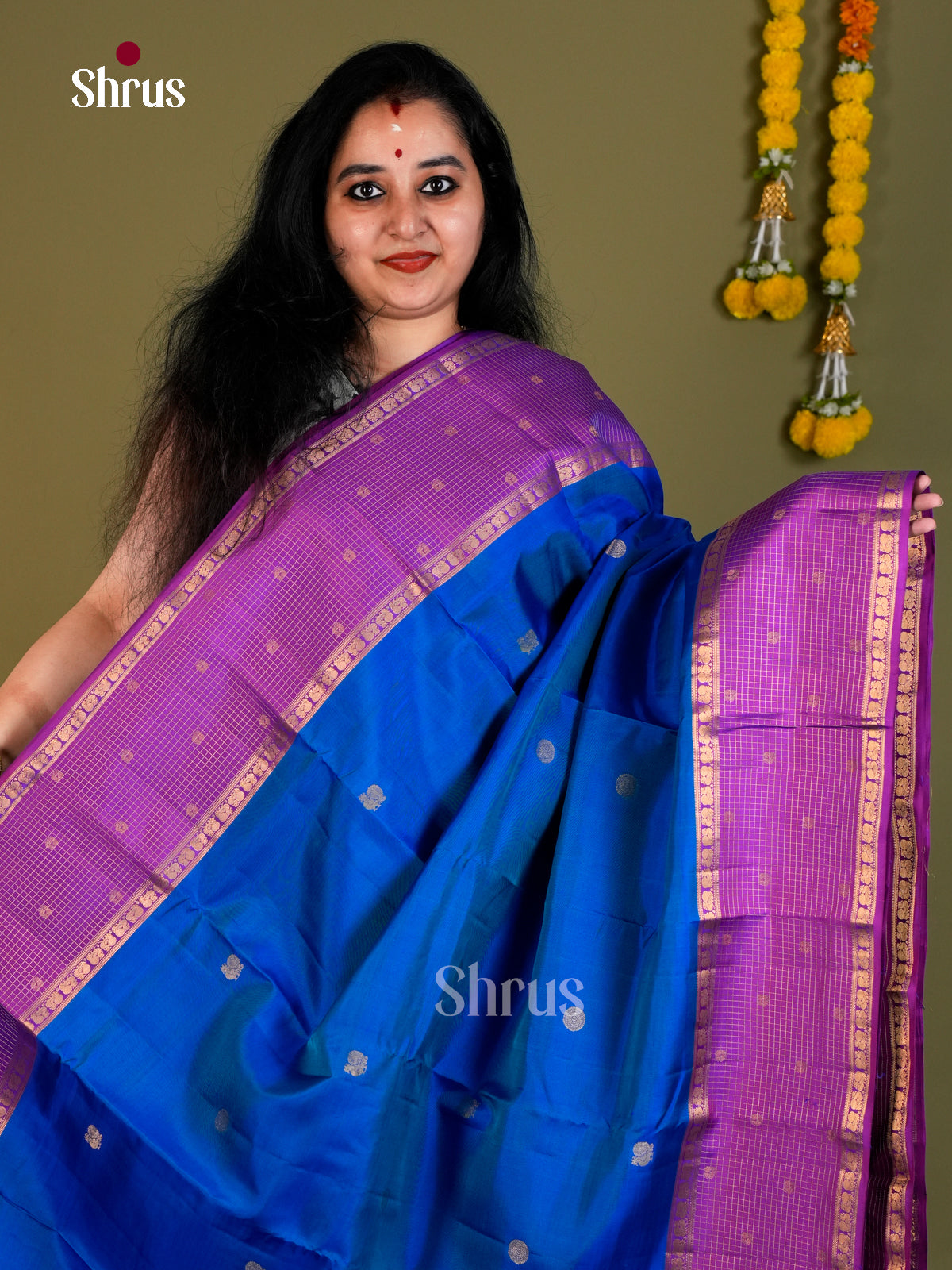 Kanchipuram silk Saree - EDS04122 - Shop on Shrus.com