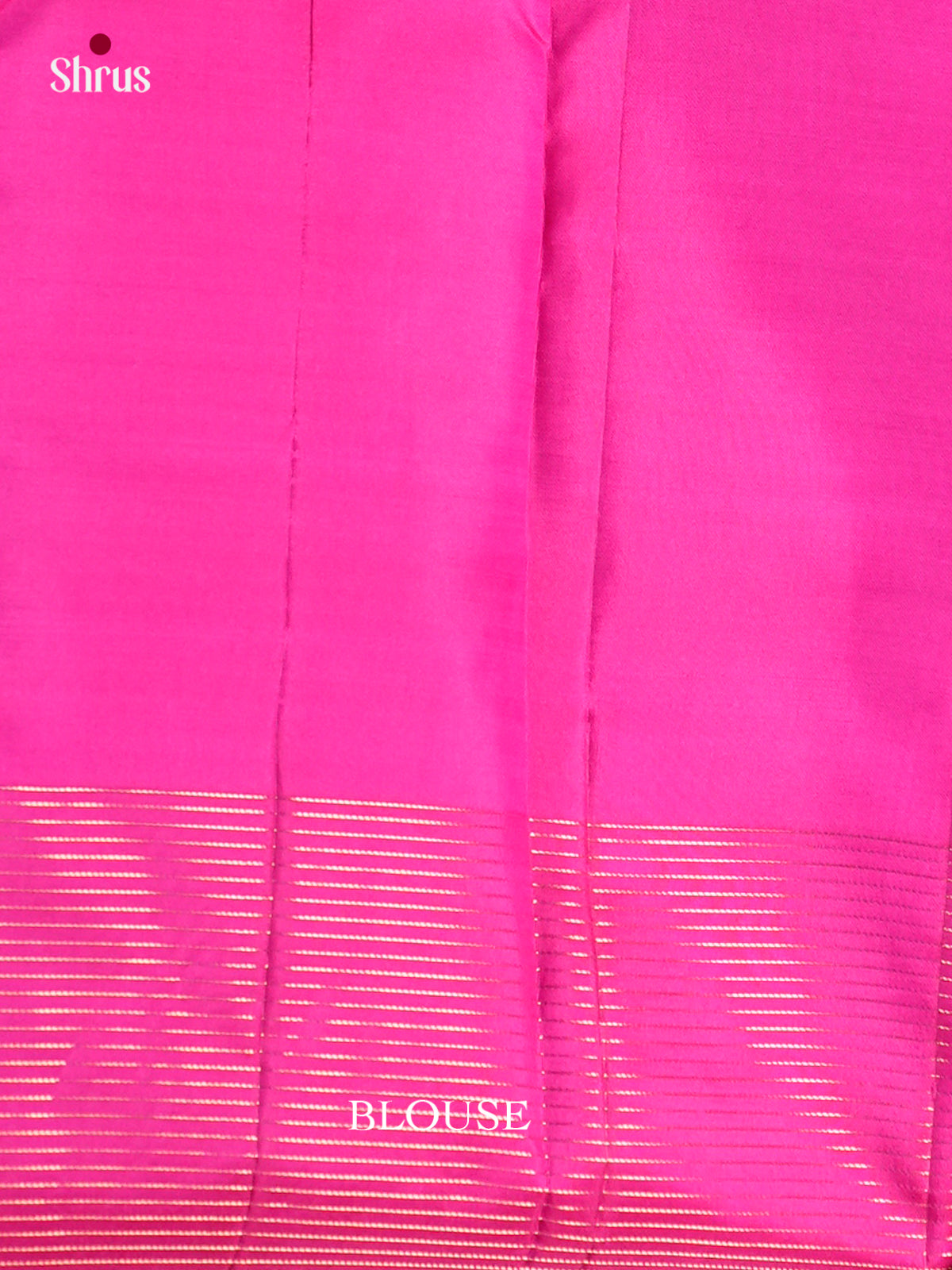 Radiant Orange & Pink Kanchipuram silk Saree with zari buttas & rich brocade pallu - EDS04128 - Shop on Shrus.com