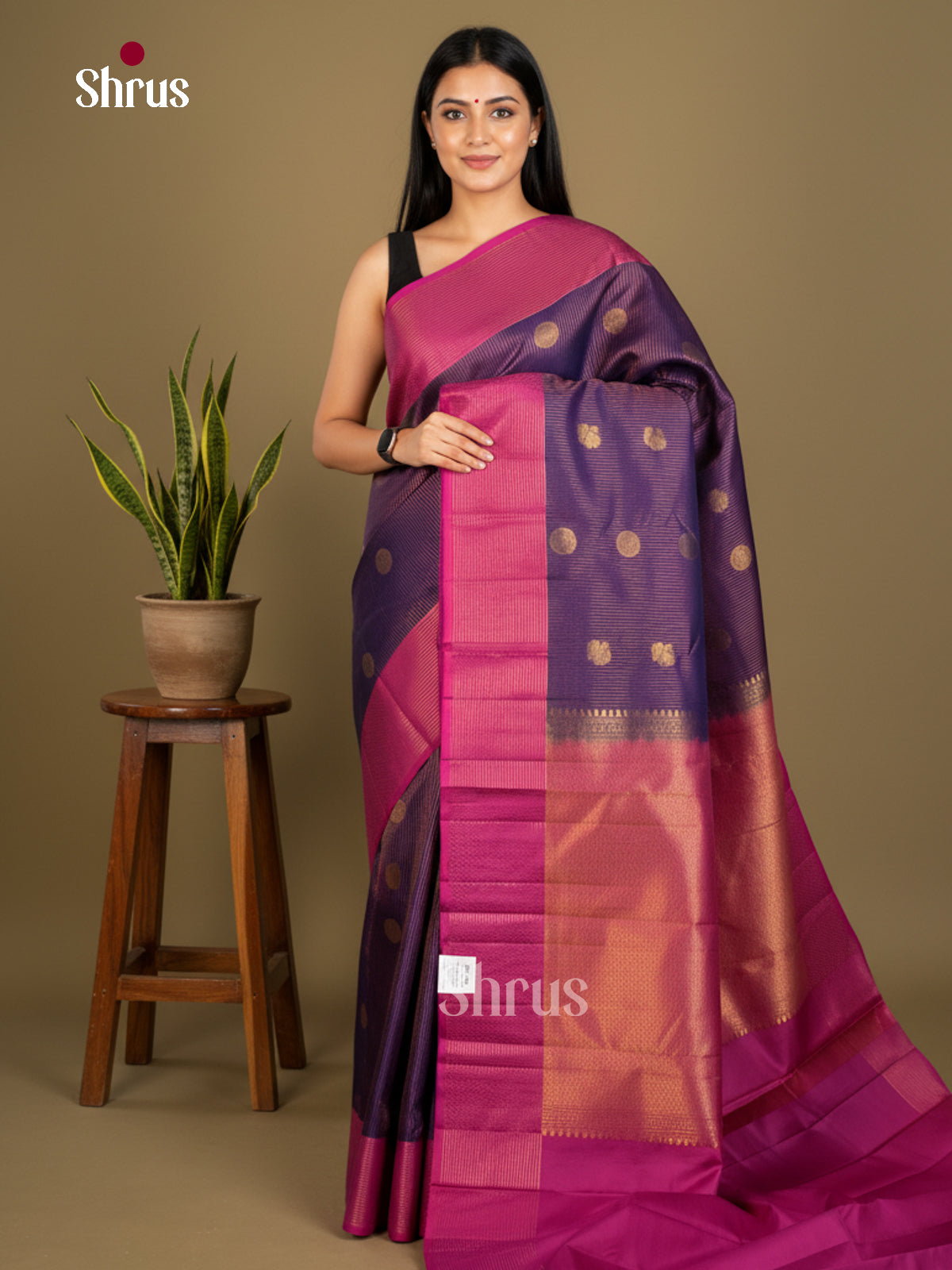 Kanchipuram silk Saree - EDS04129 - Shop on Shrus.com