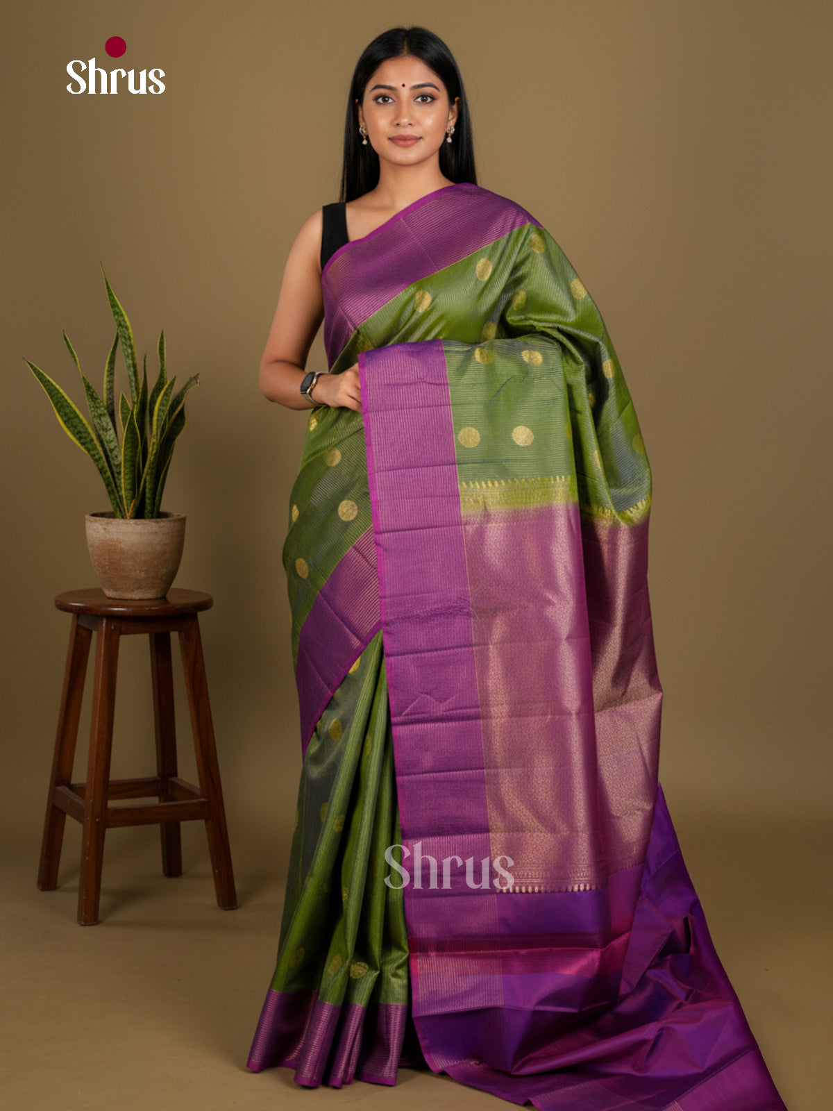 Kanchipuram silk Saree - EDS04131 - Shop on Shrus.com