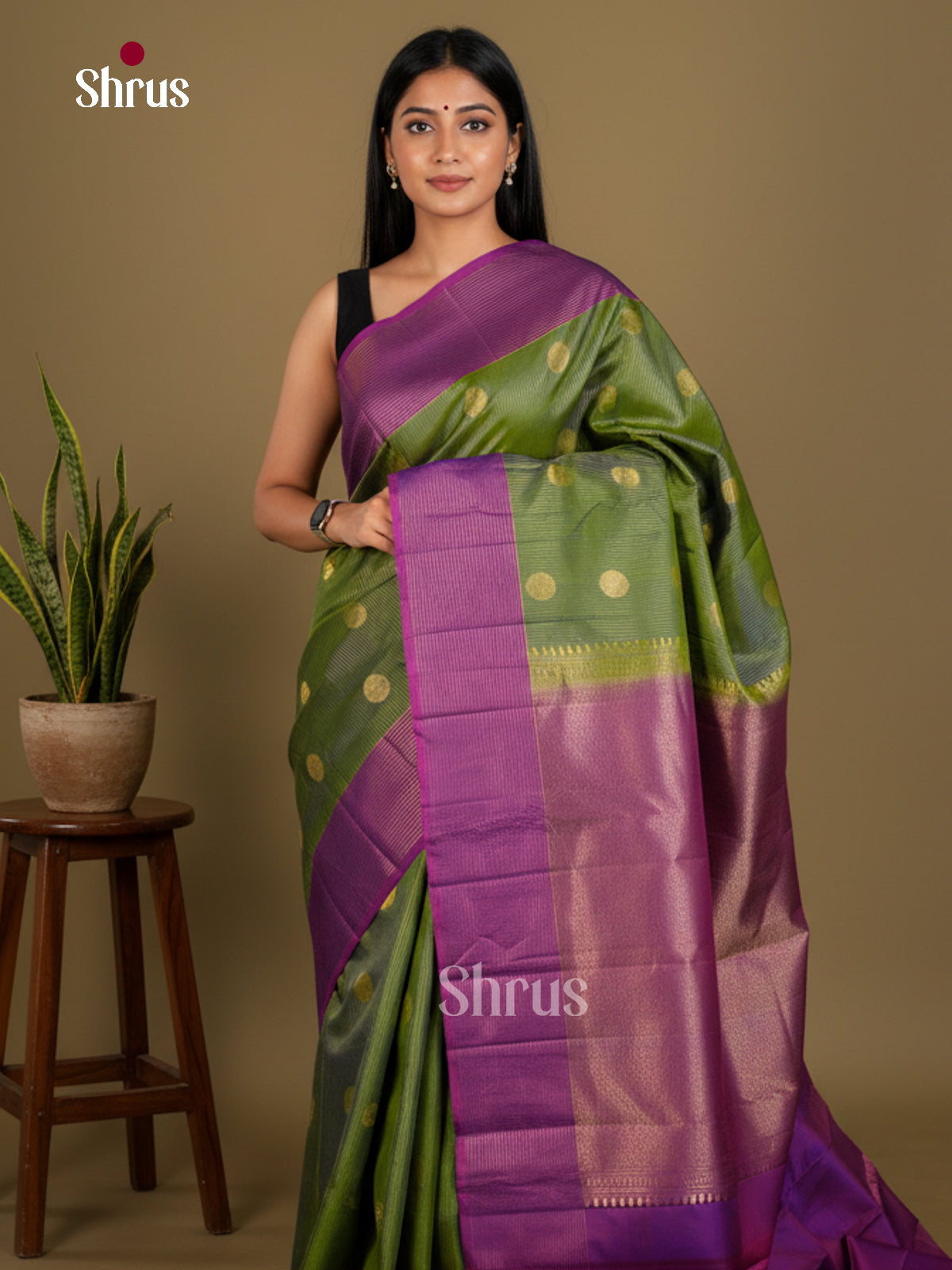 Kanchipuram silk Saree - EDS04131 - Shop on Shrus.com