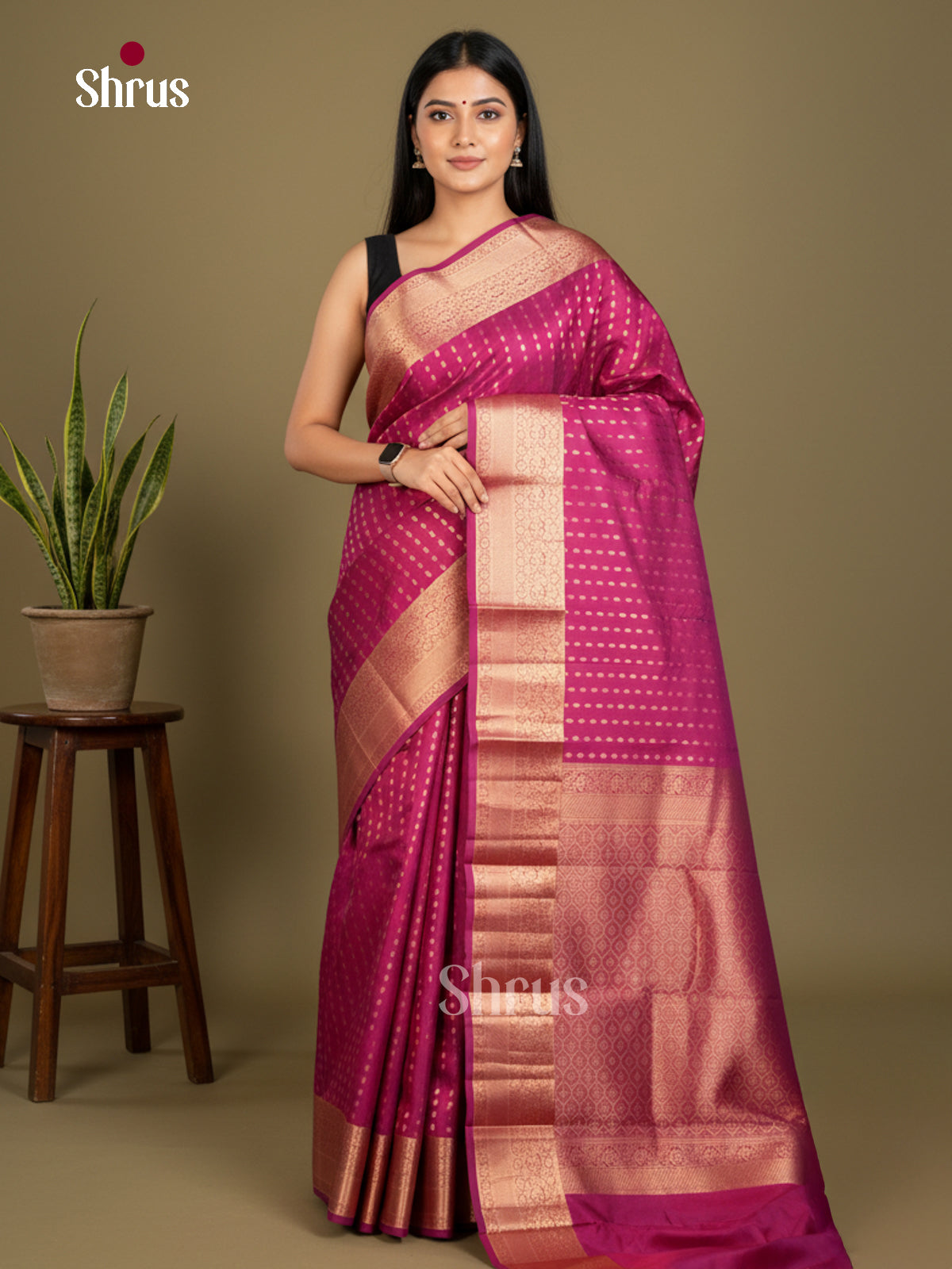 Kanchipuram silk Saree - EDS04134 - Shop on Shrus.com