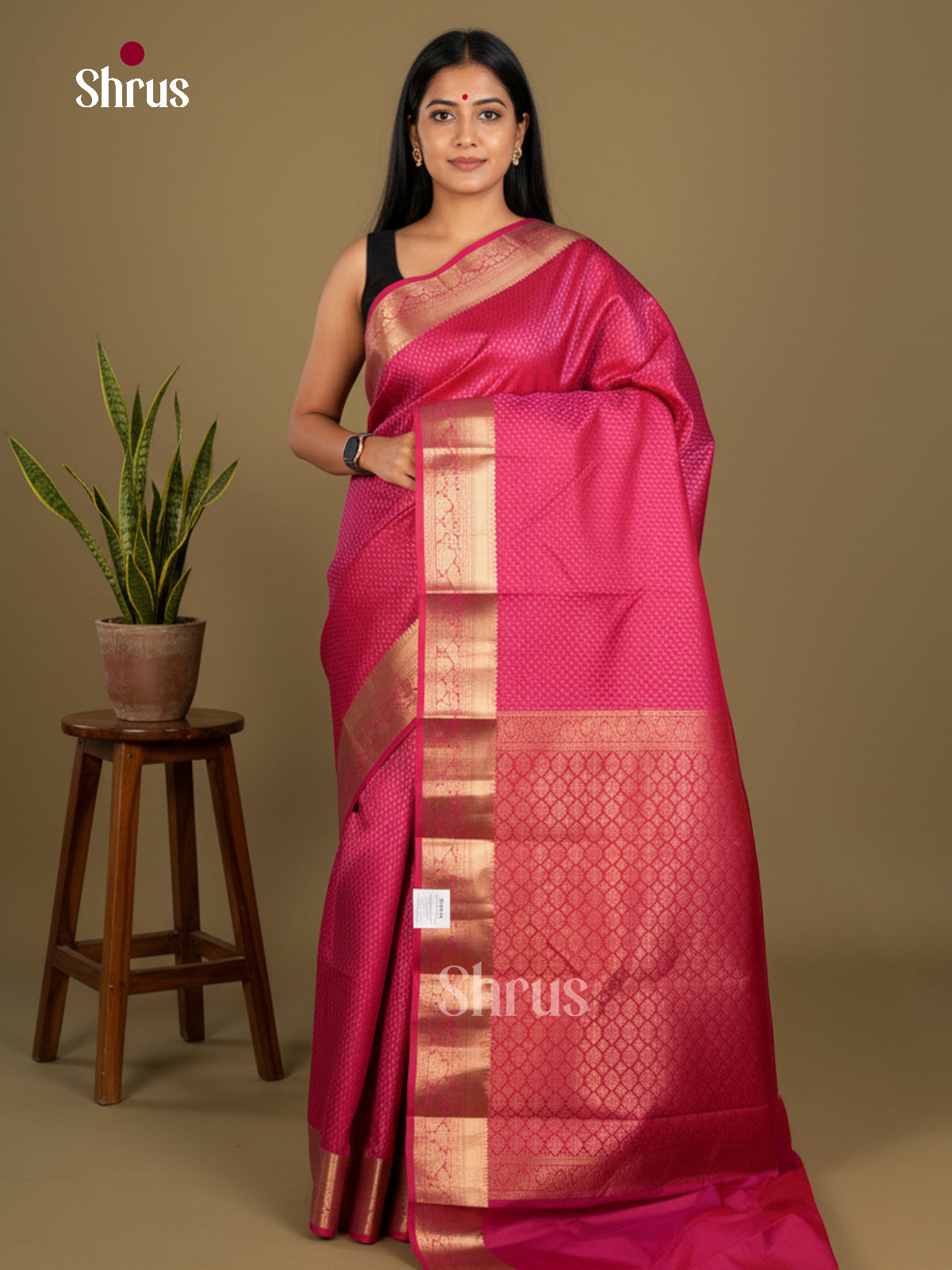 Kanchipuram silk Saree - EDS04141 - Shop on Shrus.com