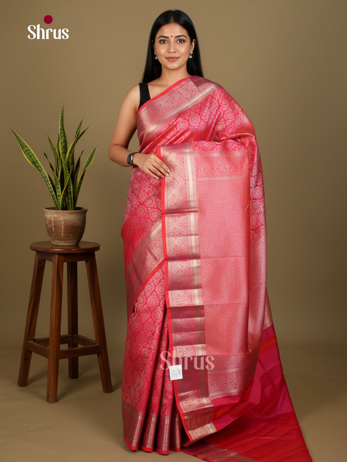 Kanchipuram silk Saree - EDS04154 - Shop on Shrus.com