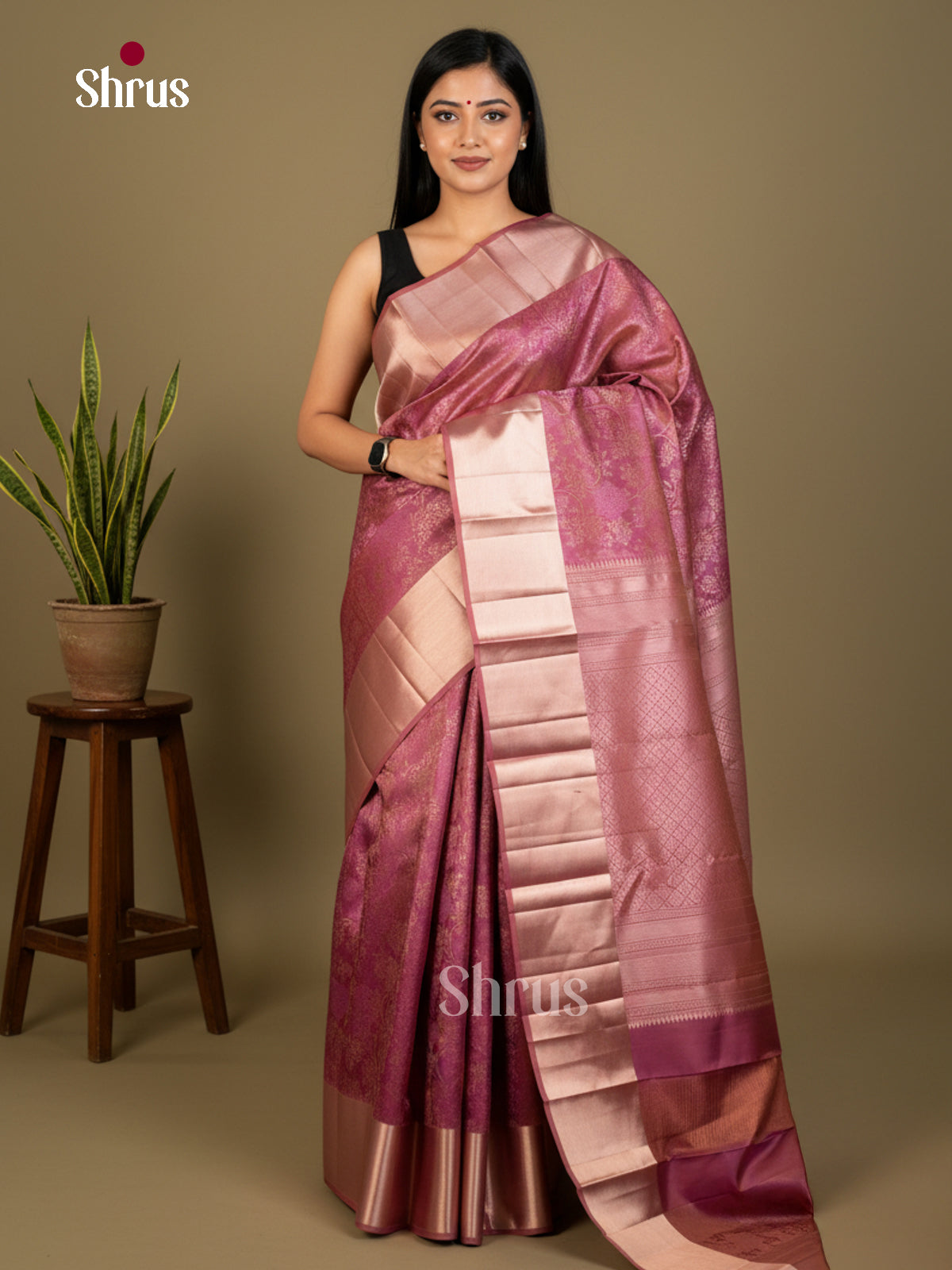 Kanchipuram silk Saree - EDS04179 - Shop on Shrus.com