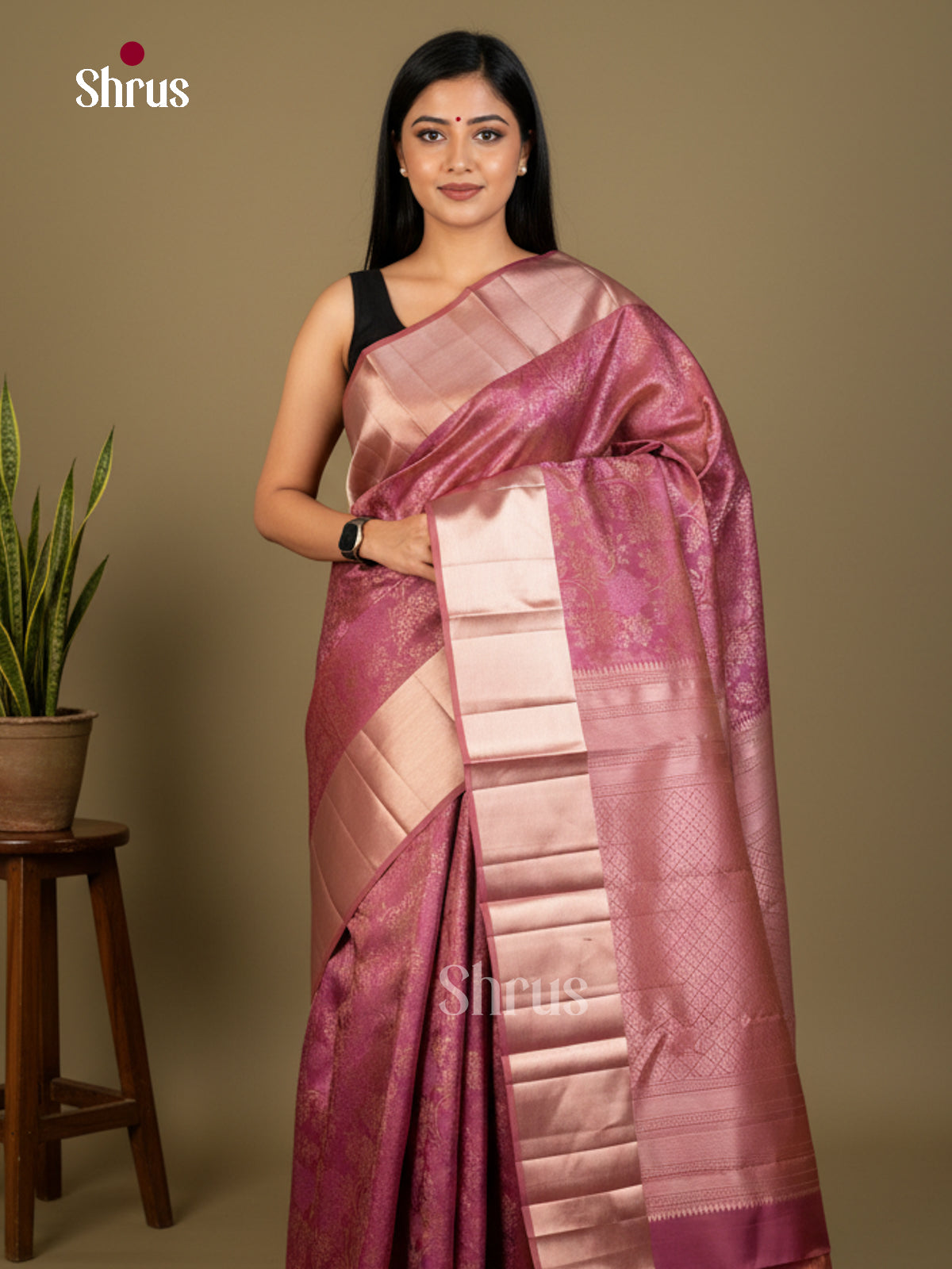 Kanchipuram silk Saree - EDS04179 - Shop on Shrus.com