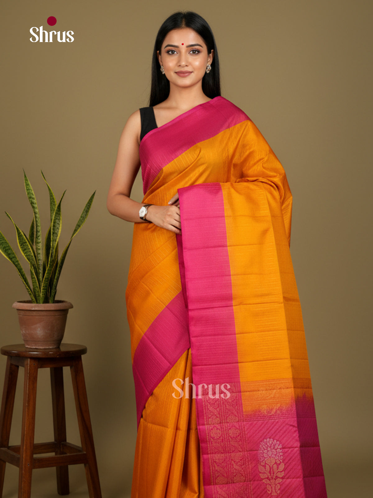 Soft Silk Saree - EDS04197 - Shop on Shrus.com