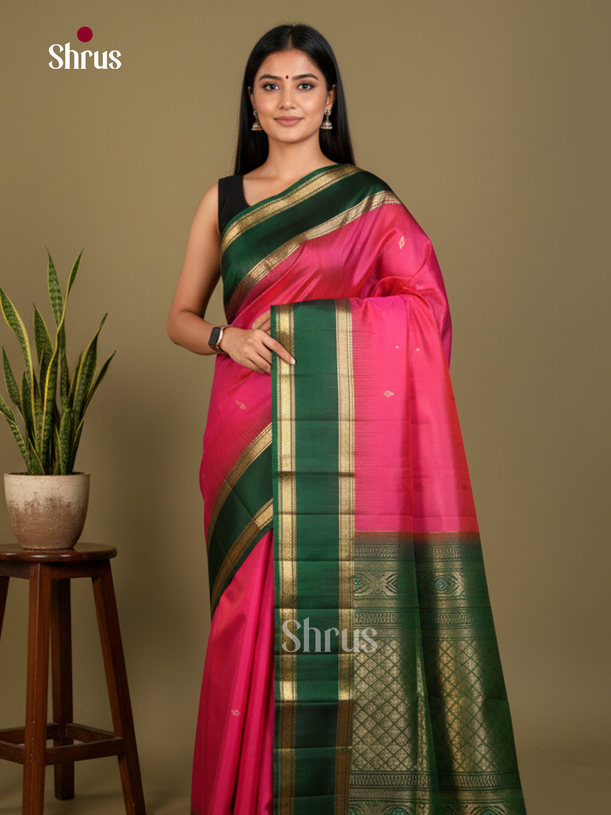 Soft Silk Saree - EDS04199 - Shop on Shrus.com