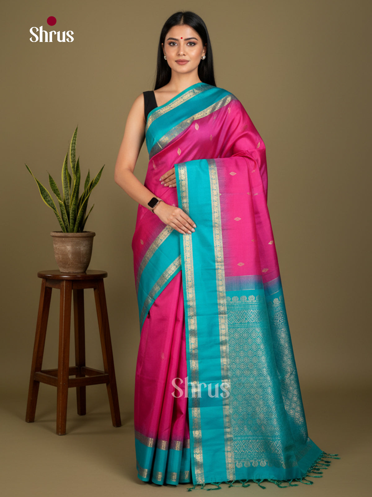 Soft Silk Saree - EDS04202 - Shop on Shrus.com