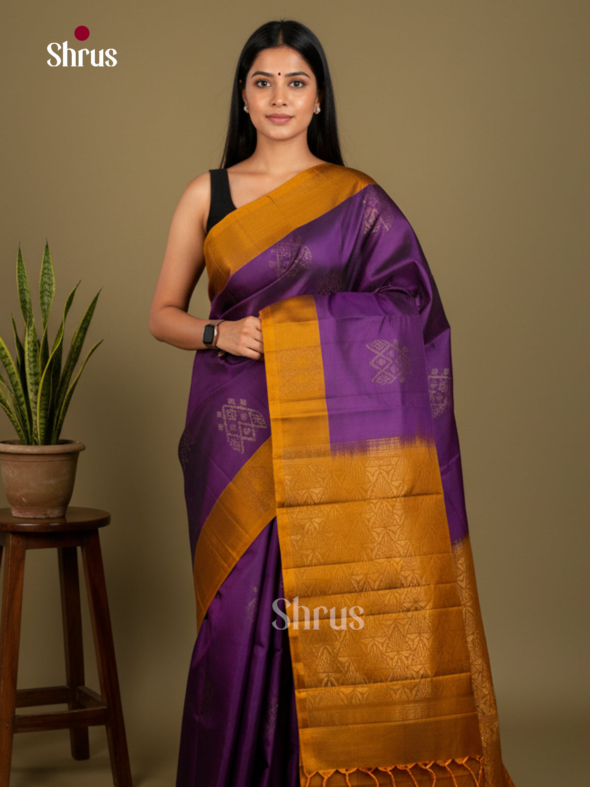 Softsilk-halfpure Saree - EDS04216 - Shop on Shrus.com