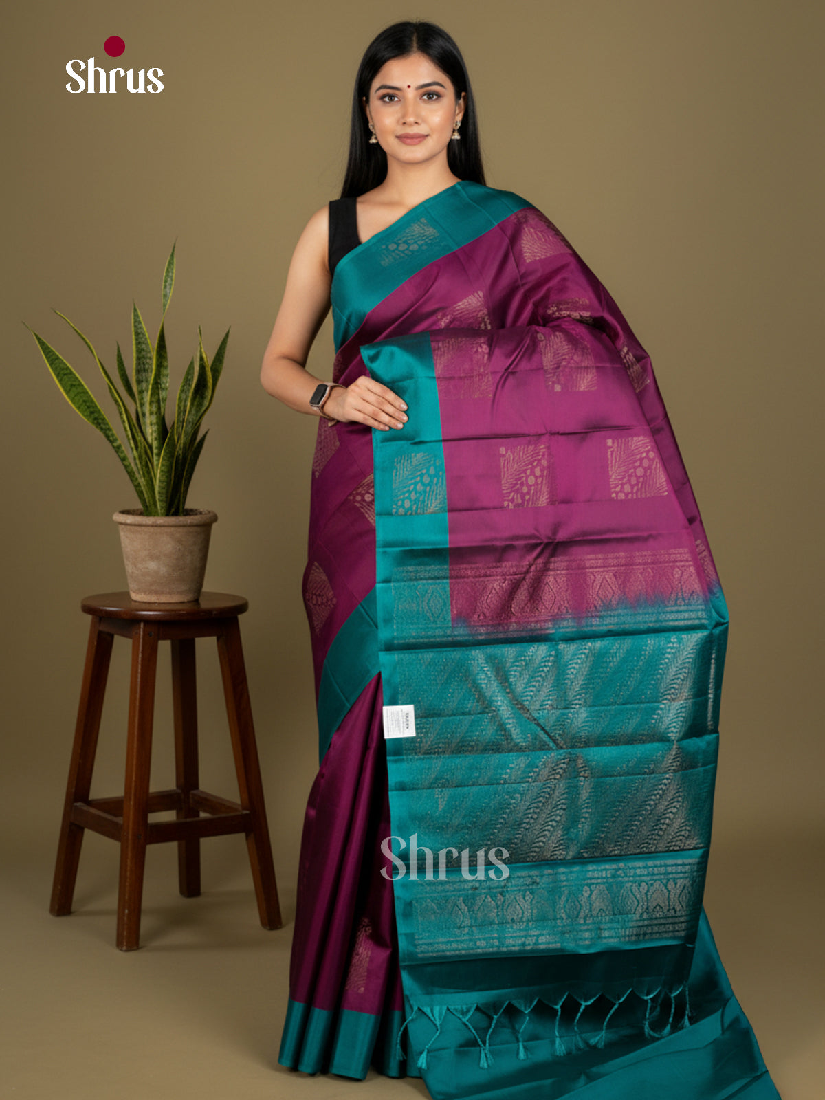 Softsilk-halfpure Saree - EDS04217 - Shop on Shrus.com