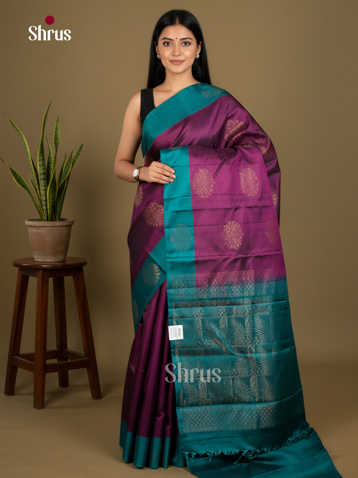 Softsilk-halfpure Saree - EDS04219 - Shop on Shrus.com
