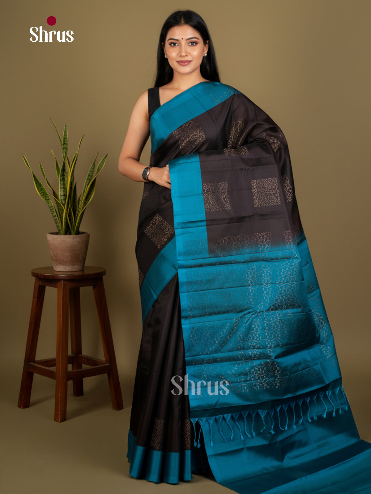 Softsilk-halfpure Saree - EDS04232 - Shop on Shrus.com