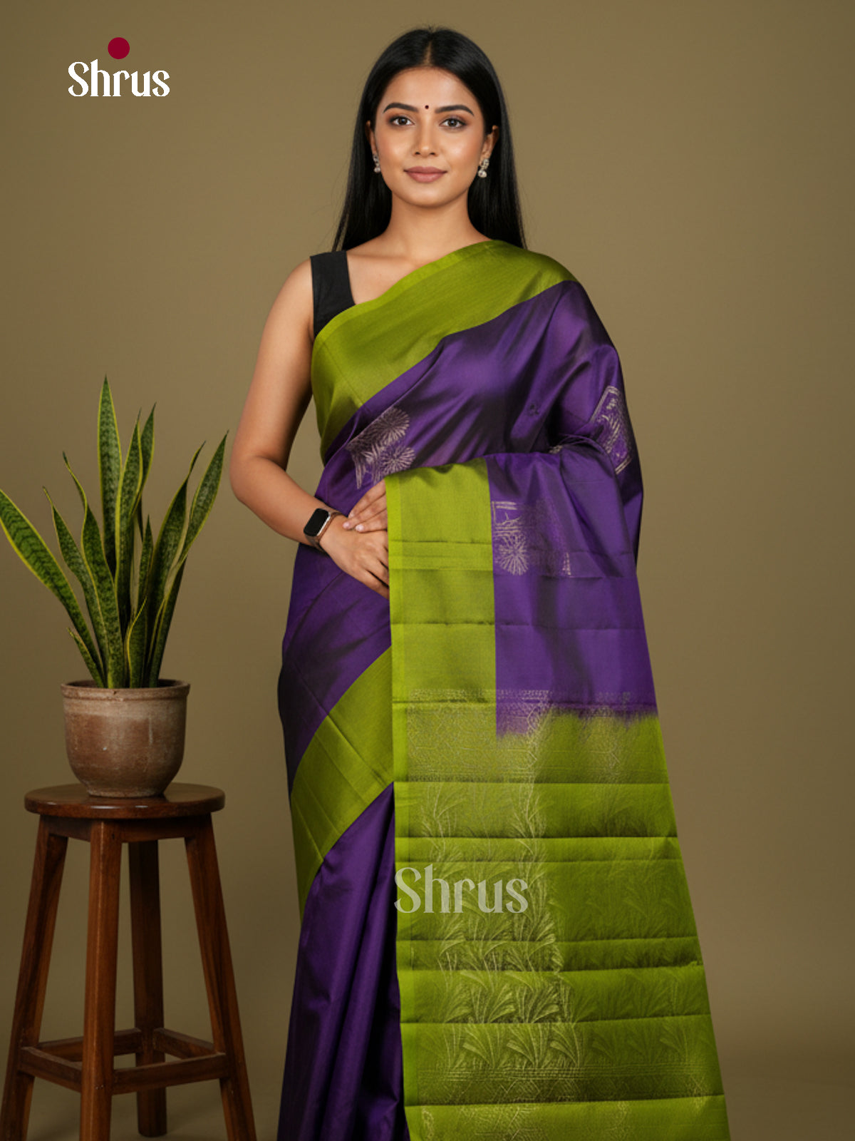 Softsilk-halfpure Saree - EDS04253 - Shop on Shrus.com