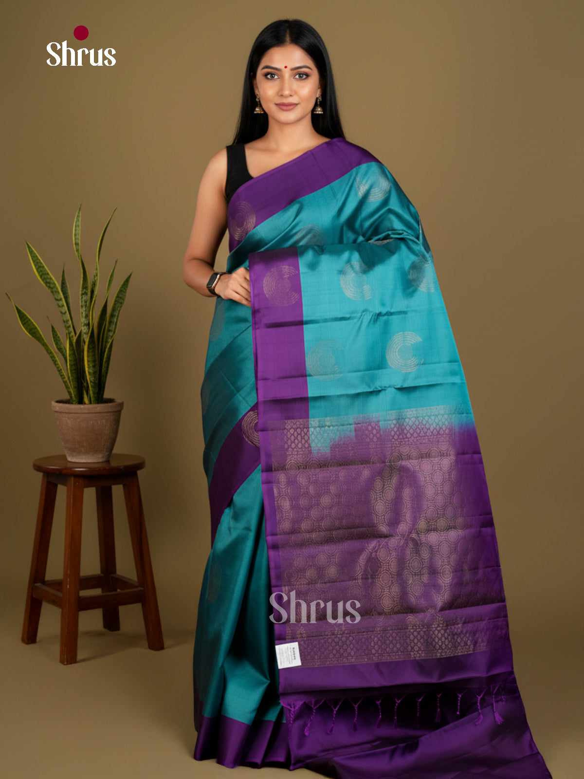 Softsilk-halfpure Saree - EDS04254 - Shop on Shrus.com