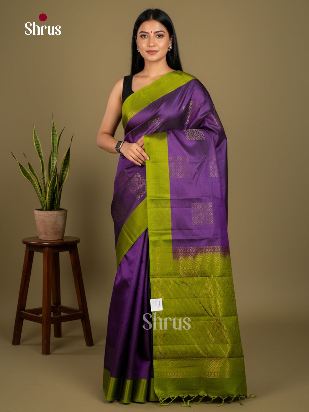 Softsilk-halfpure Saree - EDS04255 - Shop on Shrus.com