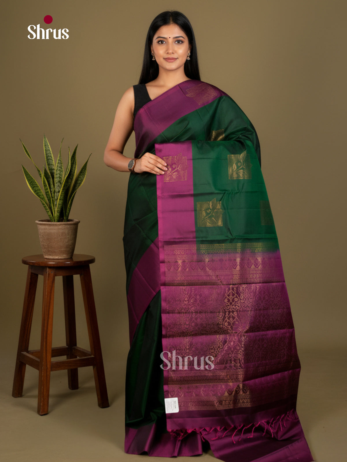 Softsilk-halfpure Saree - EDS04260 - Shop on Shrus.com