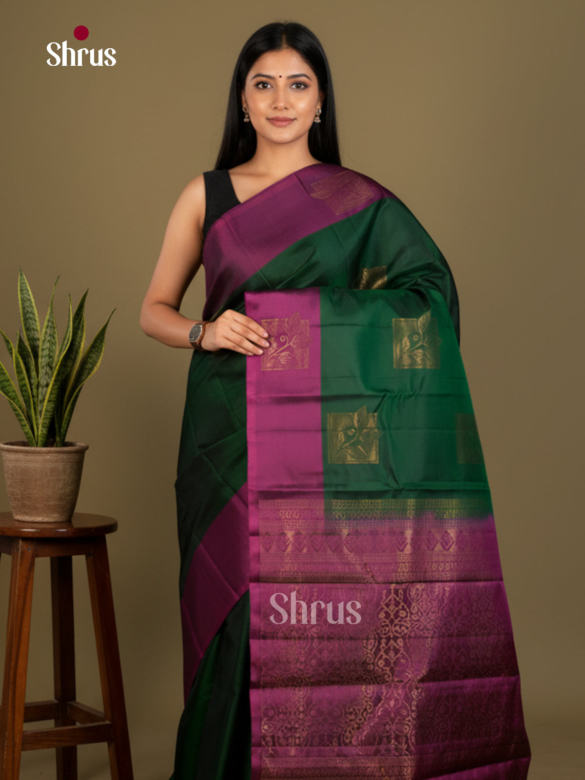 Softsilk-halfpure Saree - EDS04260 - Shop on Shrus.com