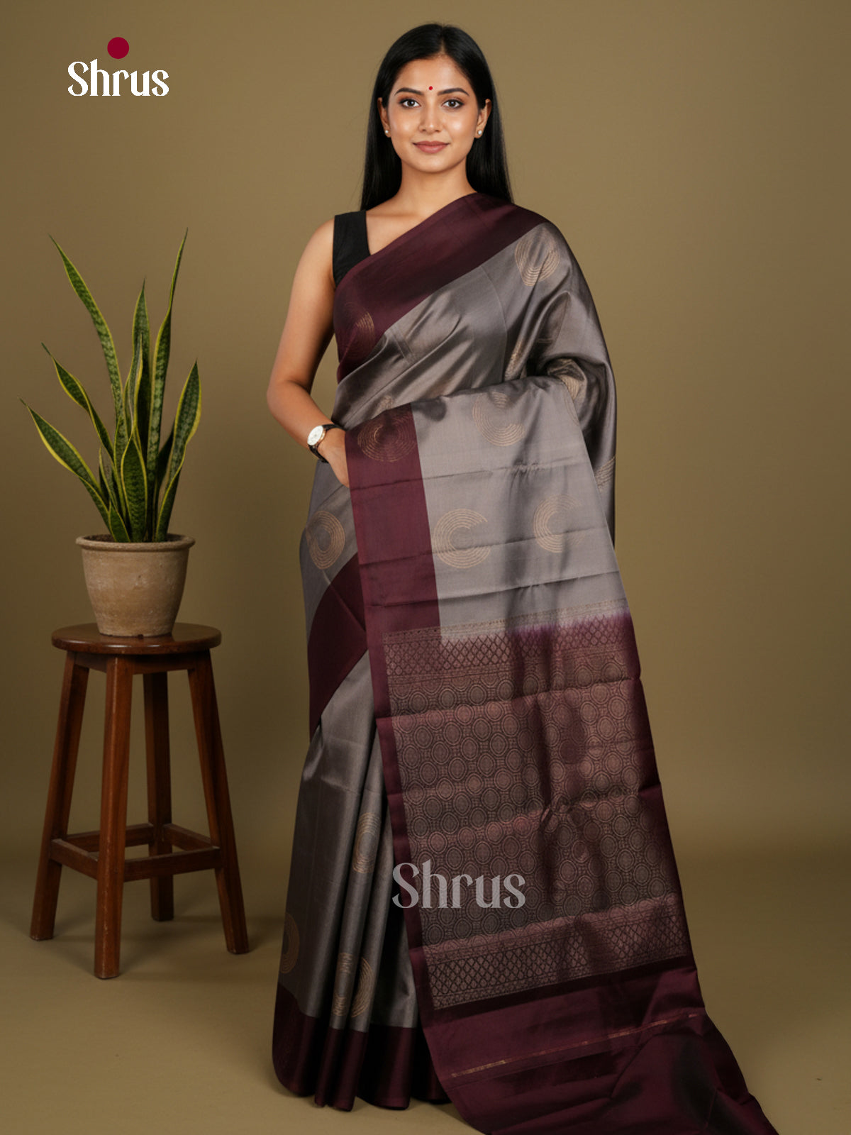 Softsilk-halfpure Saree - EDS04262 - Shop on Shrus.com
