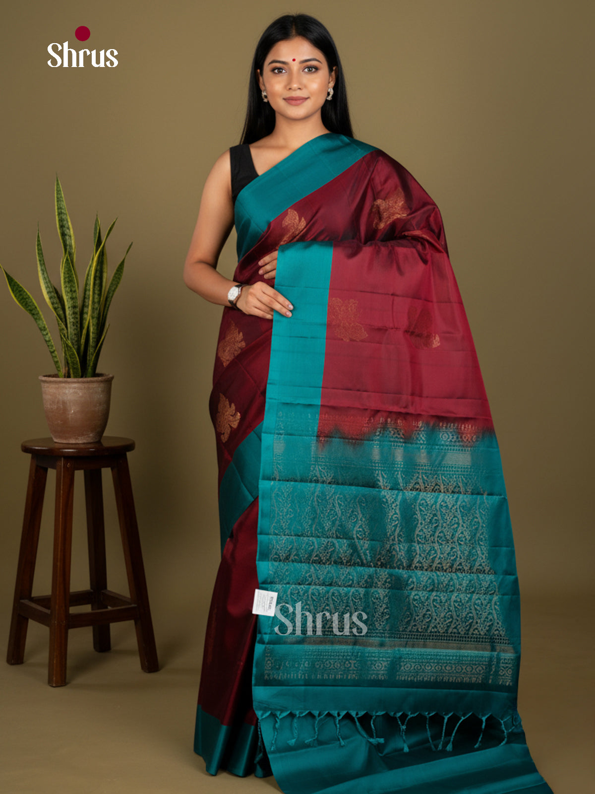 Softsilk-halfpure Saree - EDS04270 - Shop on Shrus.com