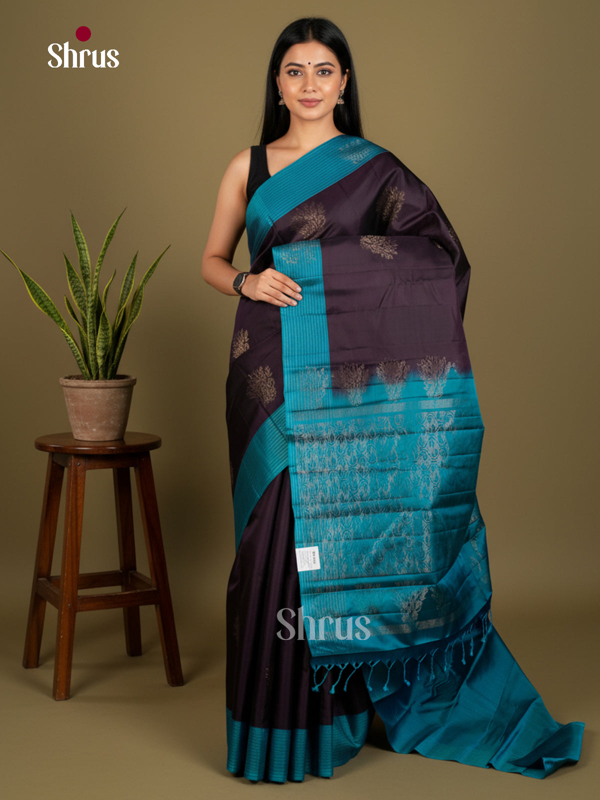 Softsilk-halfpure Saree - EDS04279 - Shop on Shrus.com