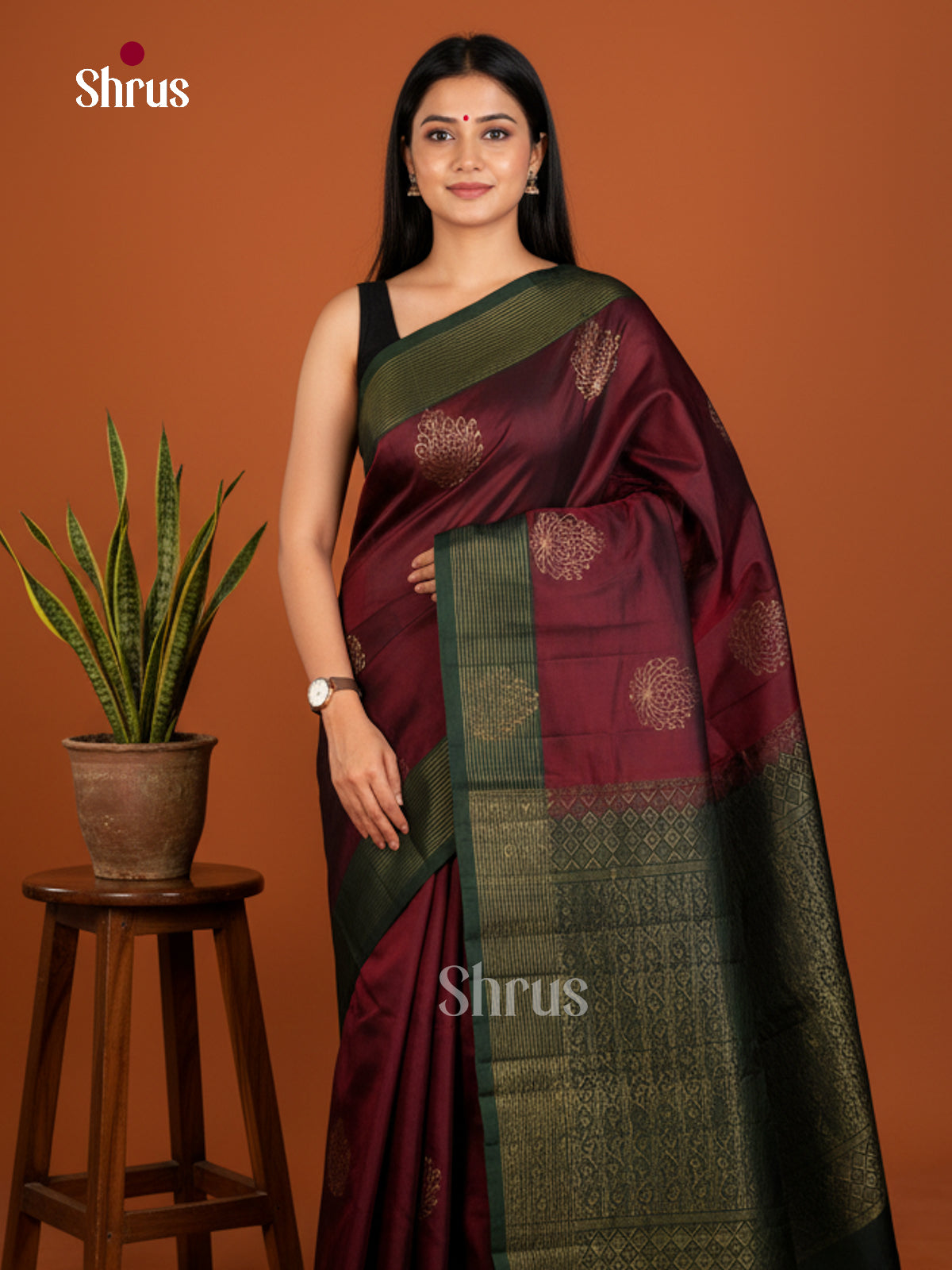 Softsilk-halfpure Saree - EDS04281 - Shop on Shrus.com
