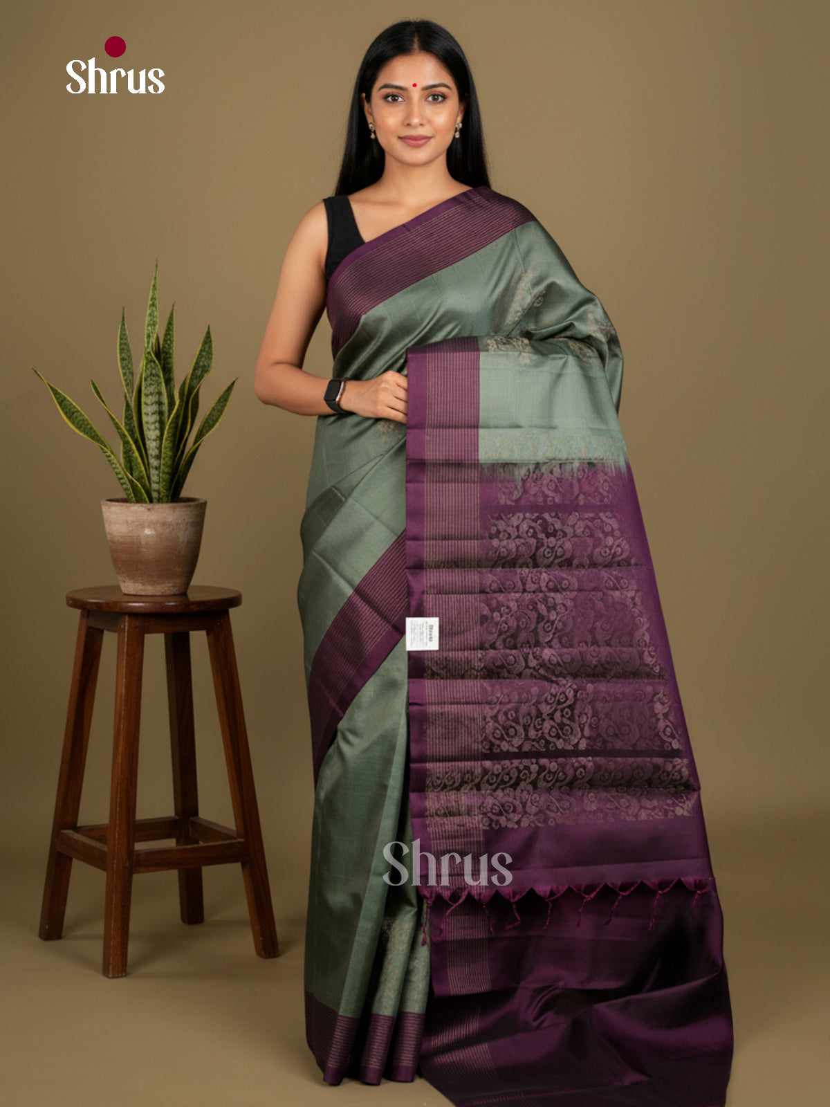 Softsilk-halfpure Saree - EDS04285 - Shop on Shrus.com