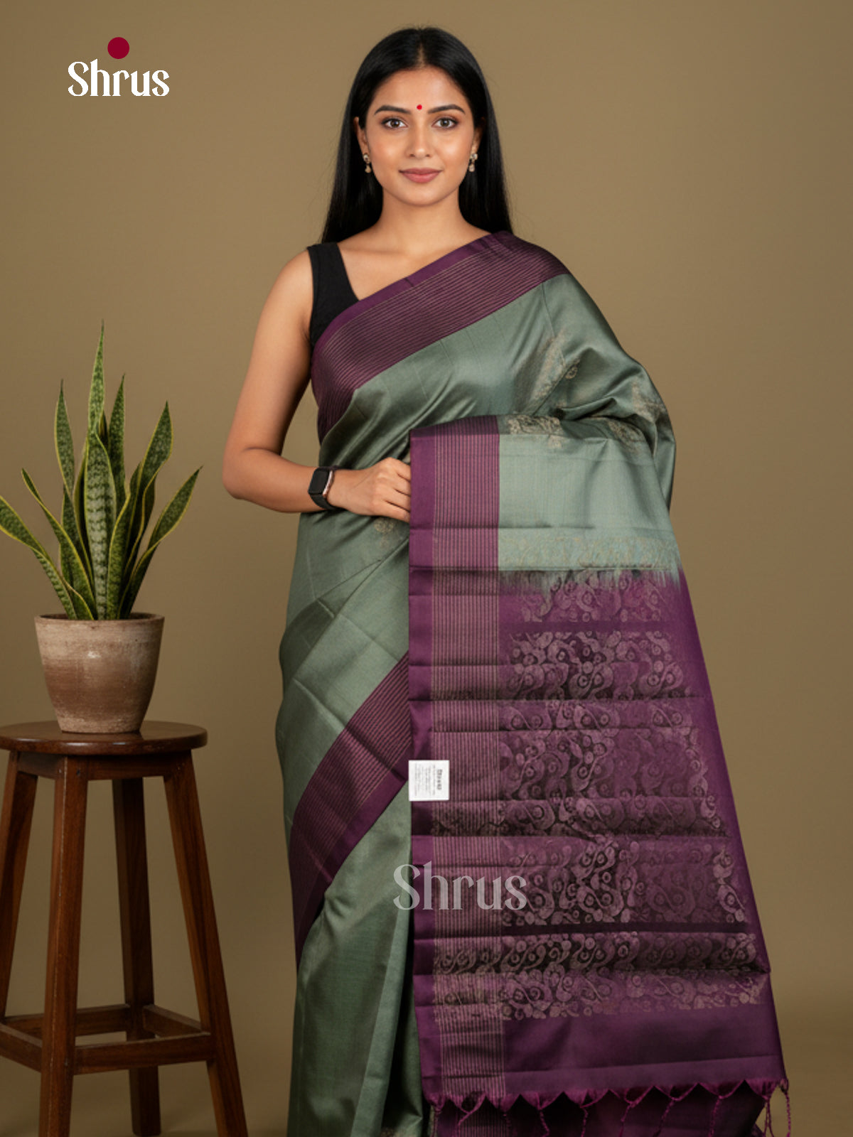Softsilk-halfpure Saree - EDS04285 - Shop on Shrus.com