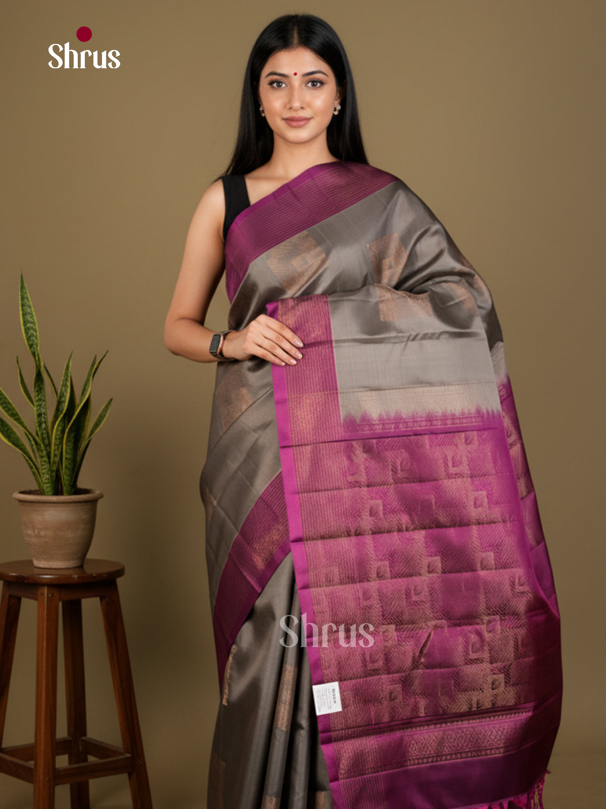 Softsilk-halfpure Saree - EDS04292 - Shop on Shrus.com