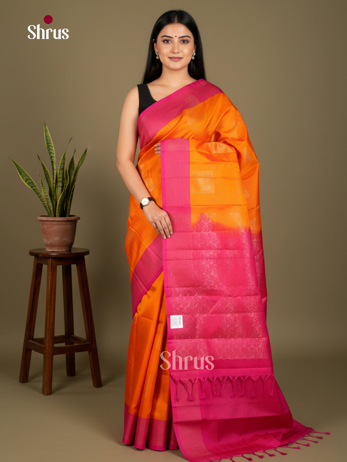Softsilk-halfpure Saree - EDS04295 - Shop on Shrus.com