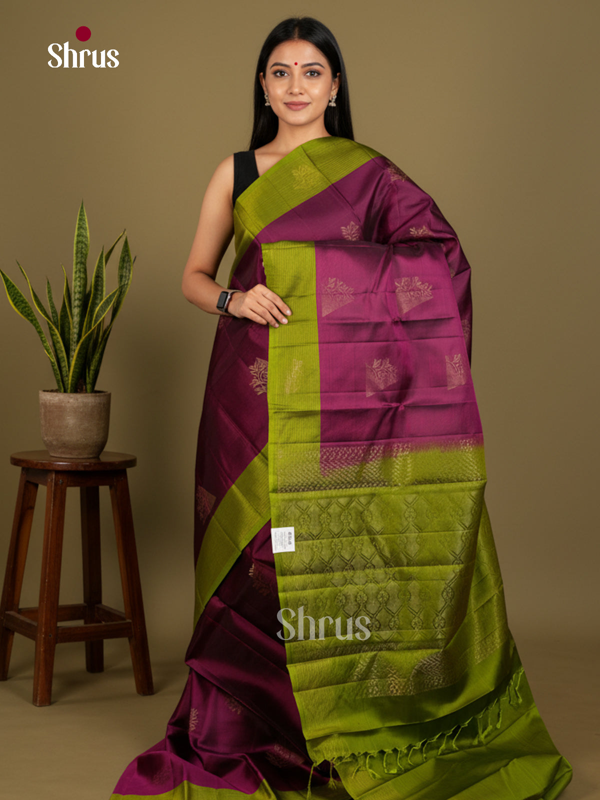 Softsilk-halfpure Saree - EDS04299 - Shop on Shrus.com