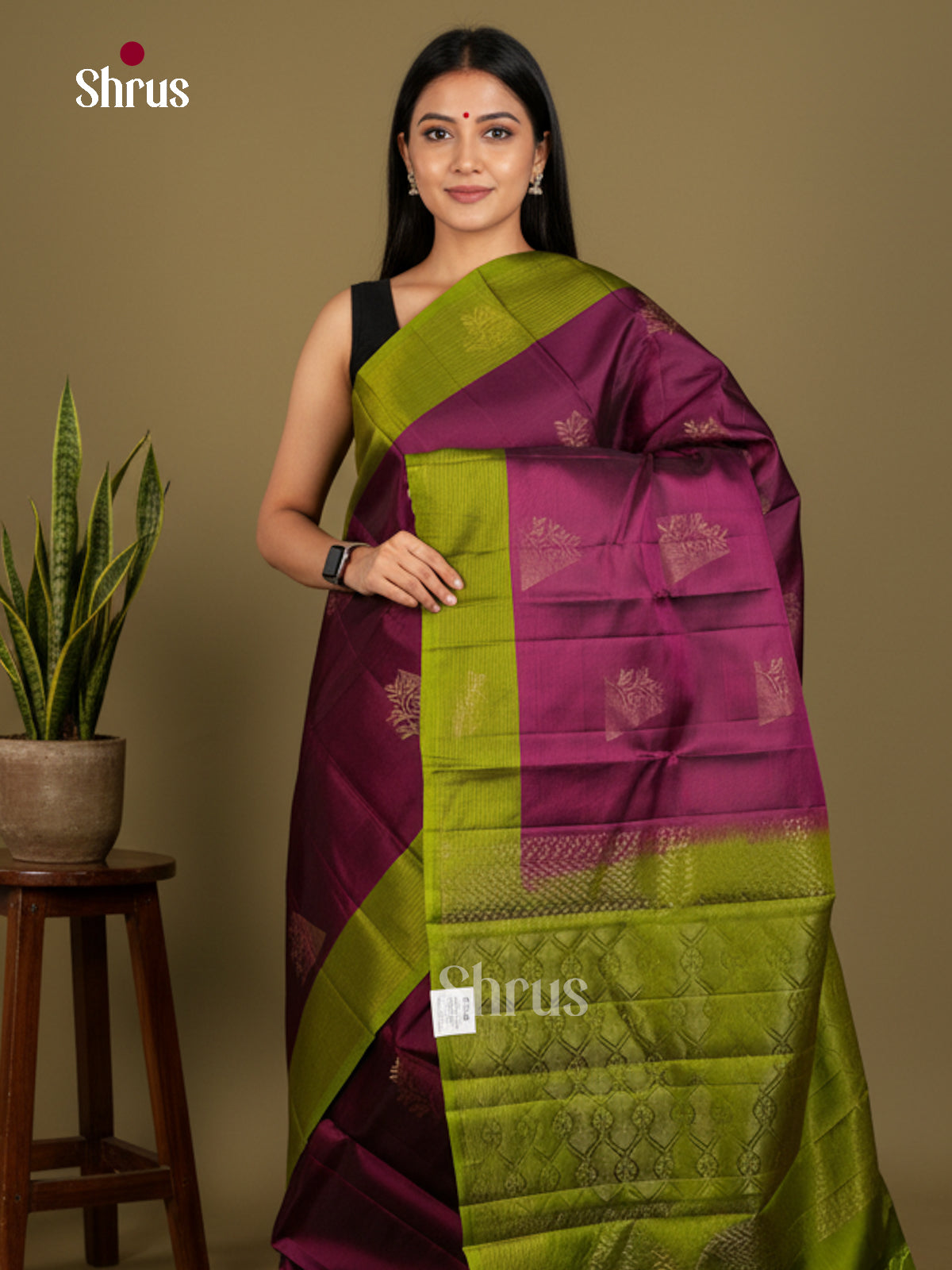 Softsilk-halfpure Saree - EDS04299 - Shop on Shrus.com