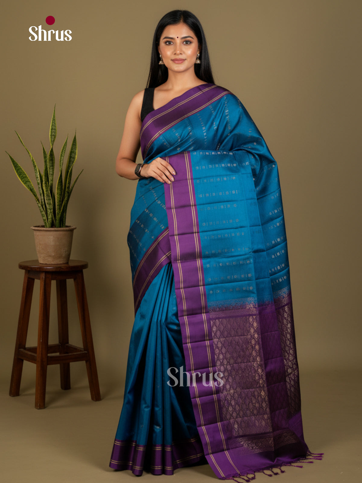 Softsilk-halfpure Saree - EDS04309 - Shop on Shrus.com