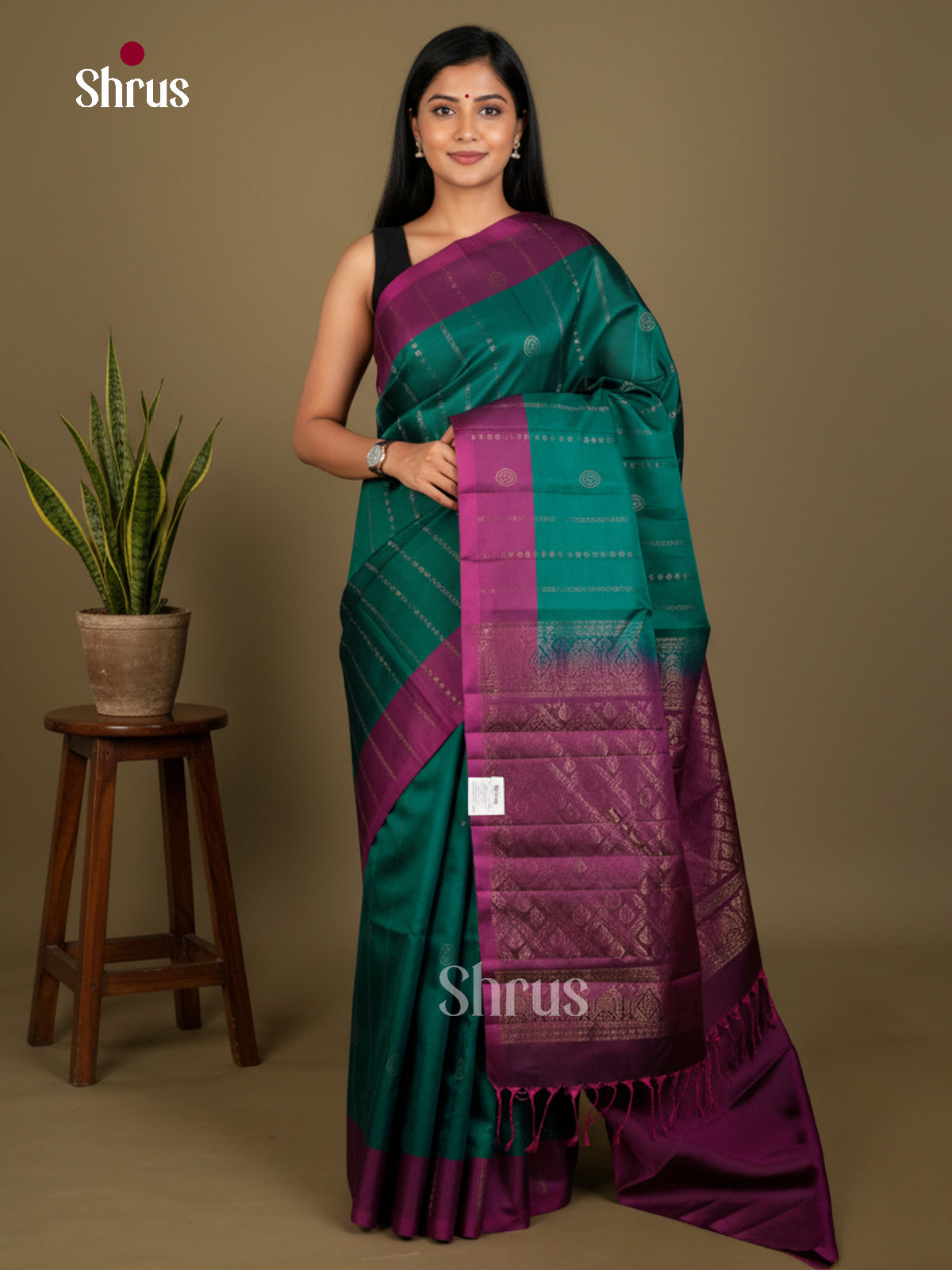 Softsilk-halfpure Saree - EDS04310 - Shop on Shrus.com