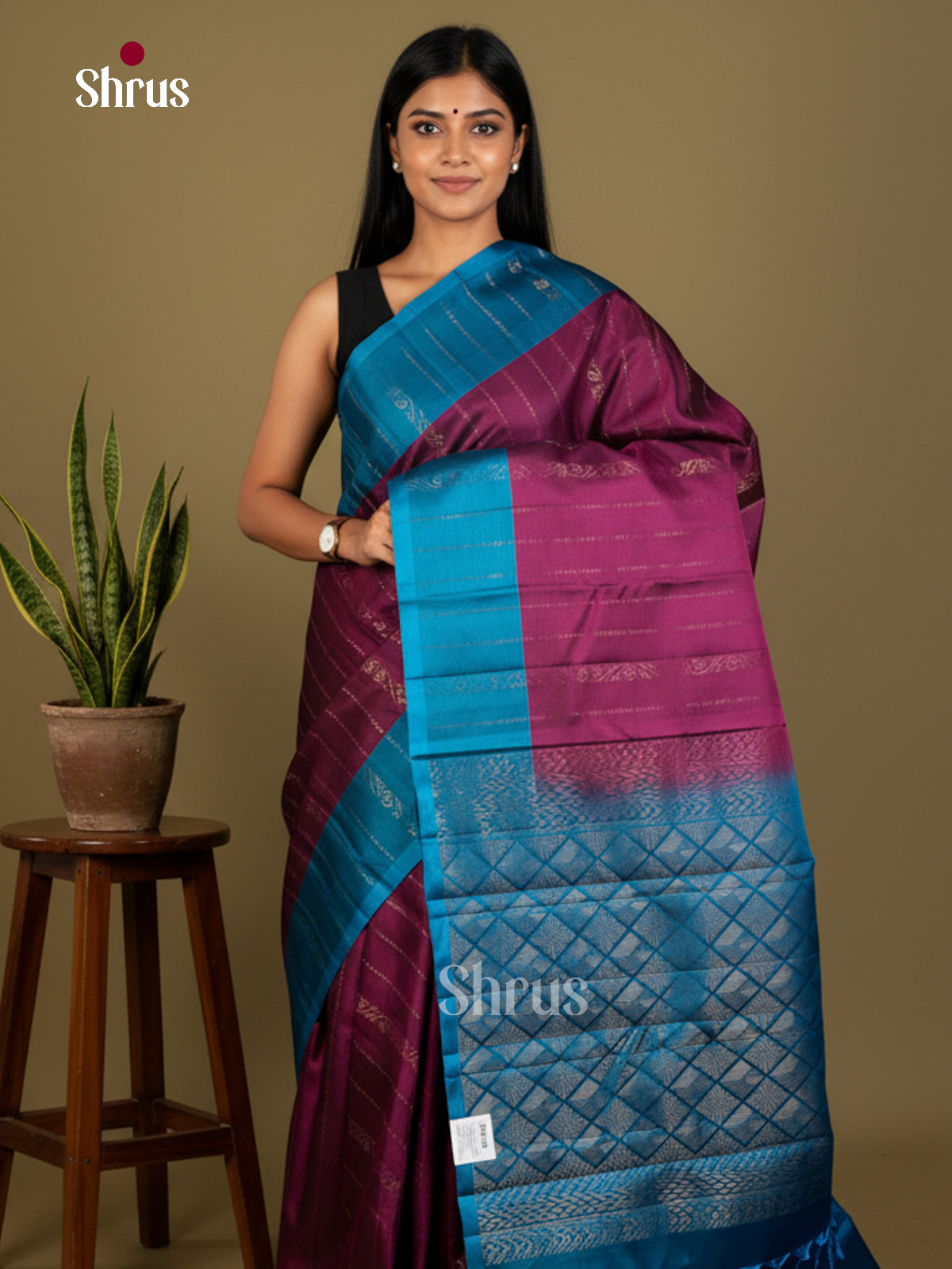 Softsilk-halfpure Saree - EDS04314 - Shop on Shrus.com