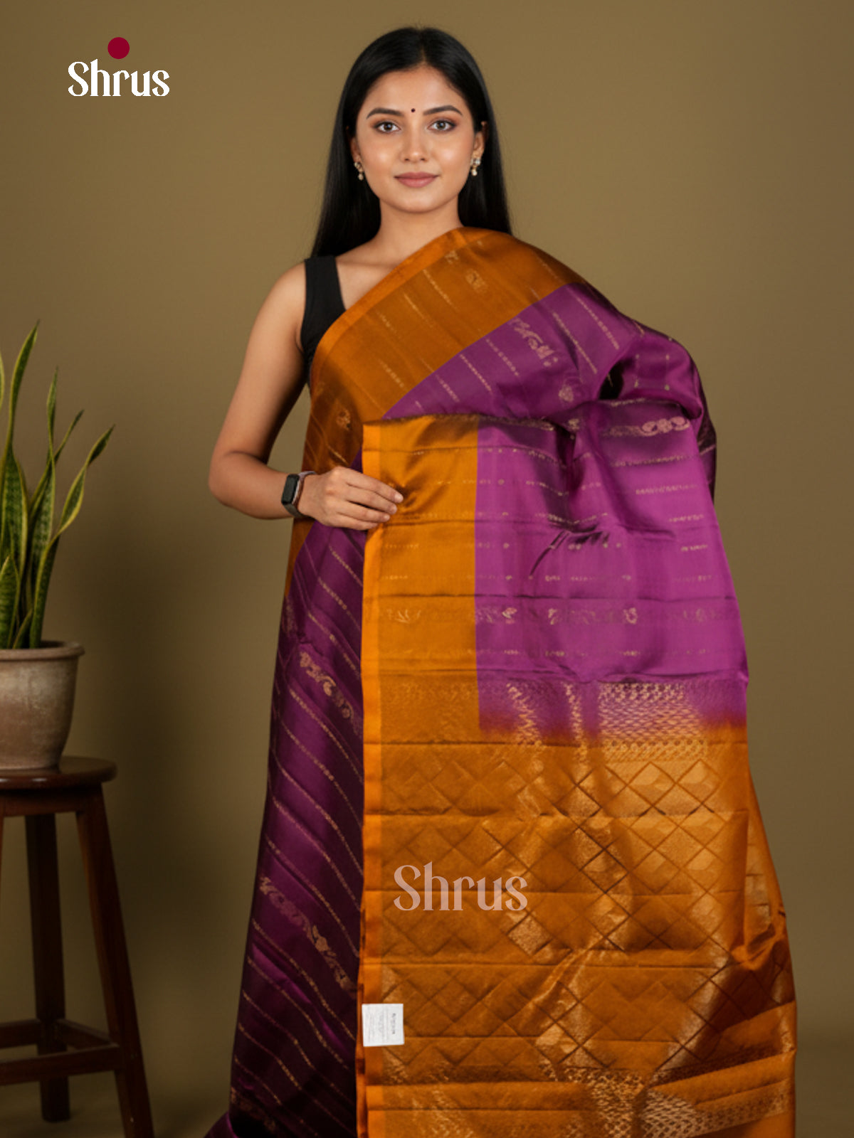 Softsilk-halfpure Saree - EDS04325 - Shop on Shrus.com